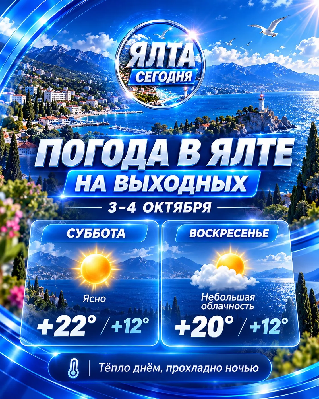 ☀️ Погода в Ялте на выходных