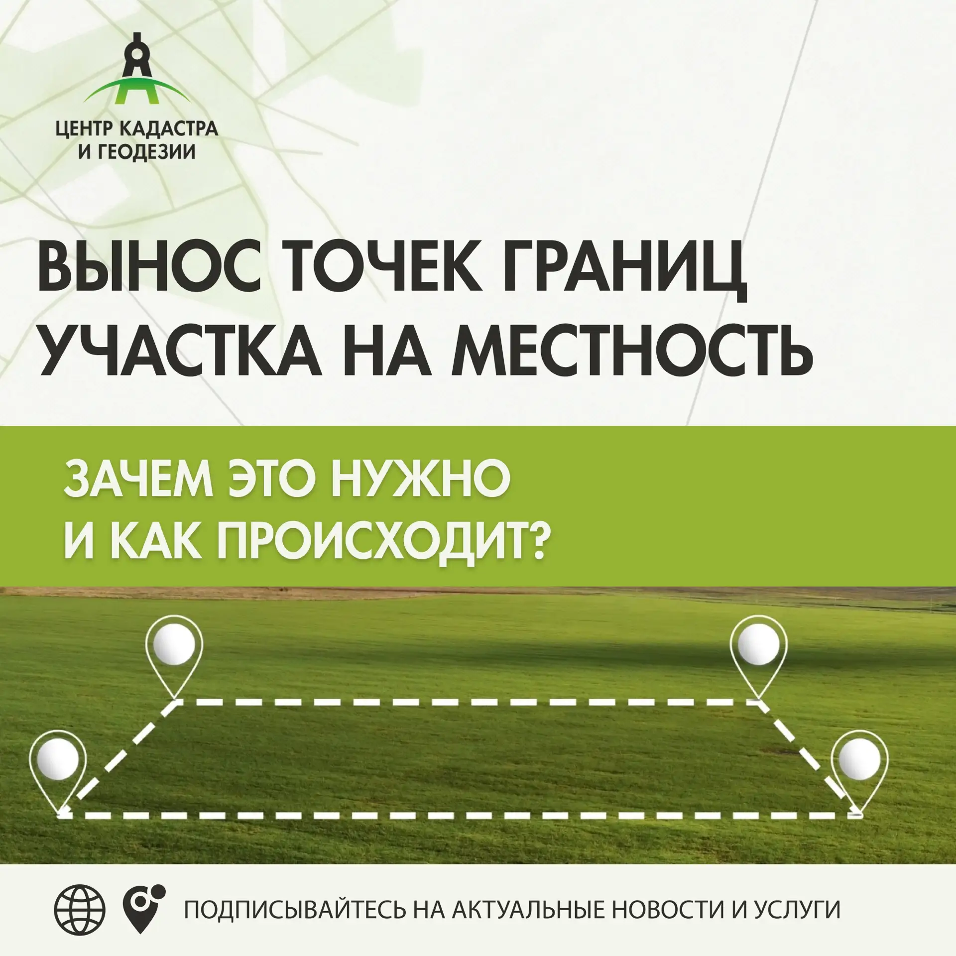 📍 Вынос точек границ участка на местность