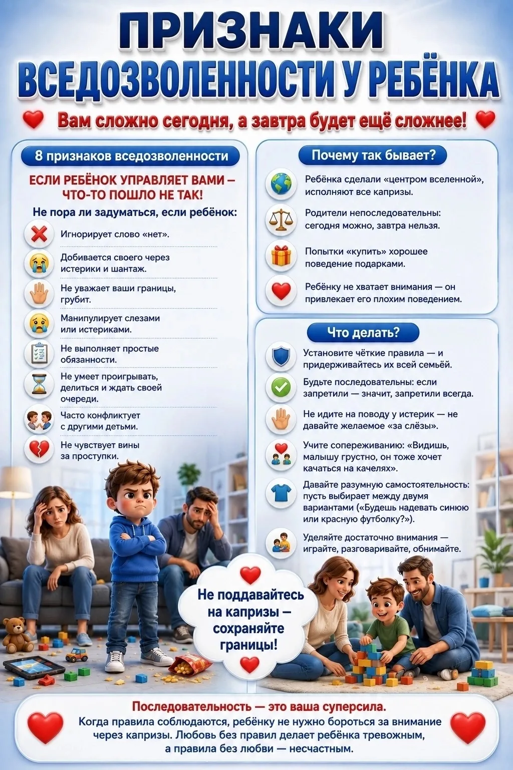 👪 "Когда «НЕТ» звучит как «ДА»: КАК НЕ ВЫРАСТИТЬ РЕБЁНКА- МАНИПУЛЯТОРА»