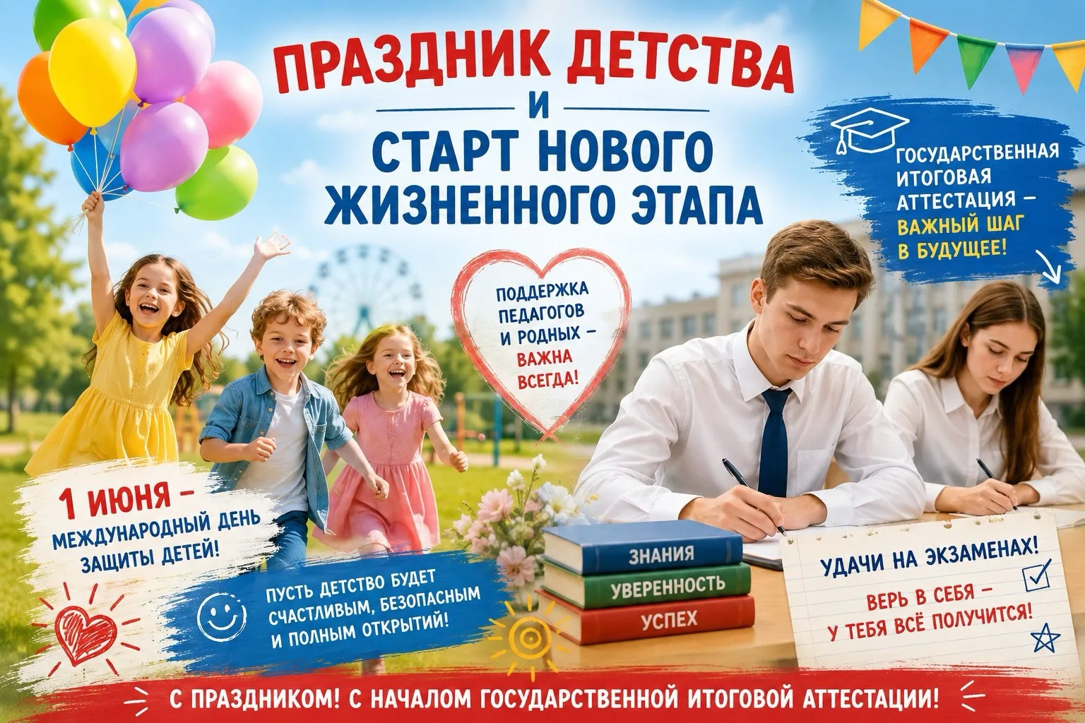 🎈ПРАЗДНИК ДЕТСТВА И СТАРТ НОВОГО ЖИЗНЕННОГО ЭТАПА📚