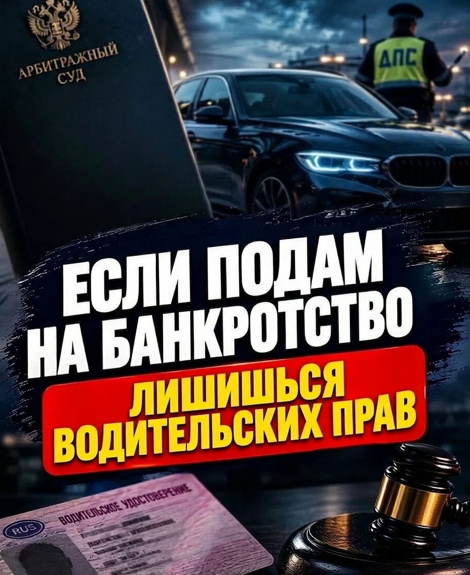 Миф о том, что лишишься водительских прав.