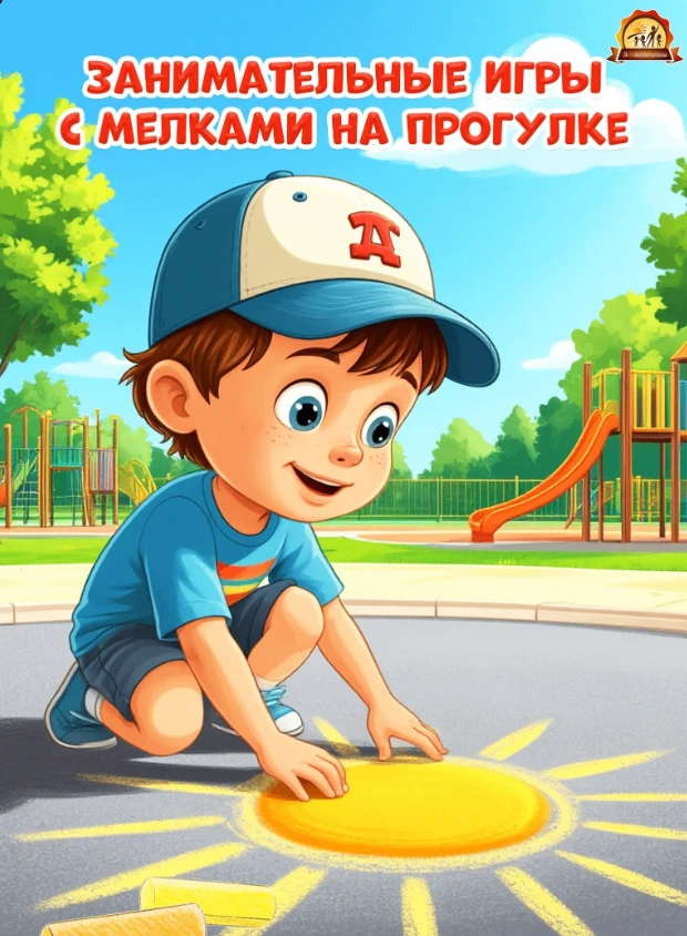 Занимательные игры с мелками на прогулке
Консультация для родителей и материалы для педагогов