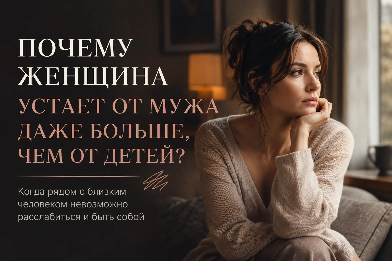 Почему иногда женщина устает от мужа сильнее, чем от детей?