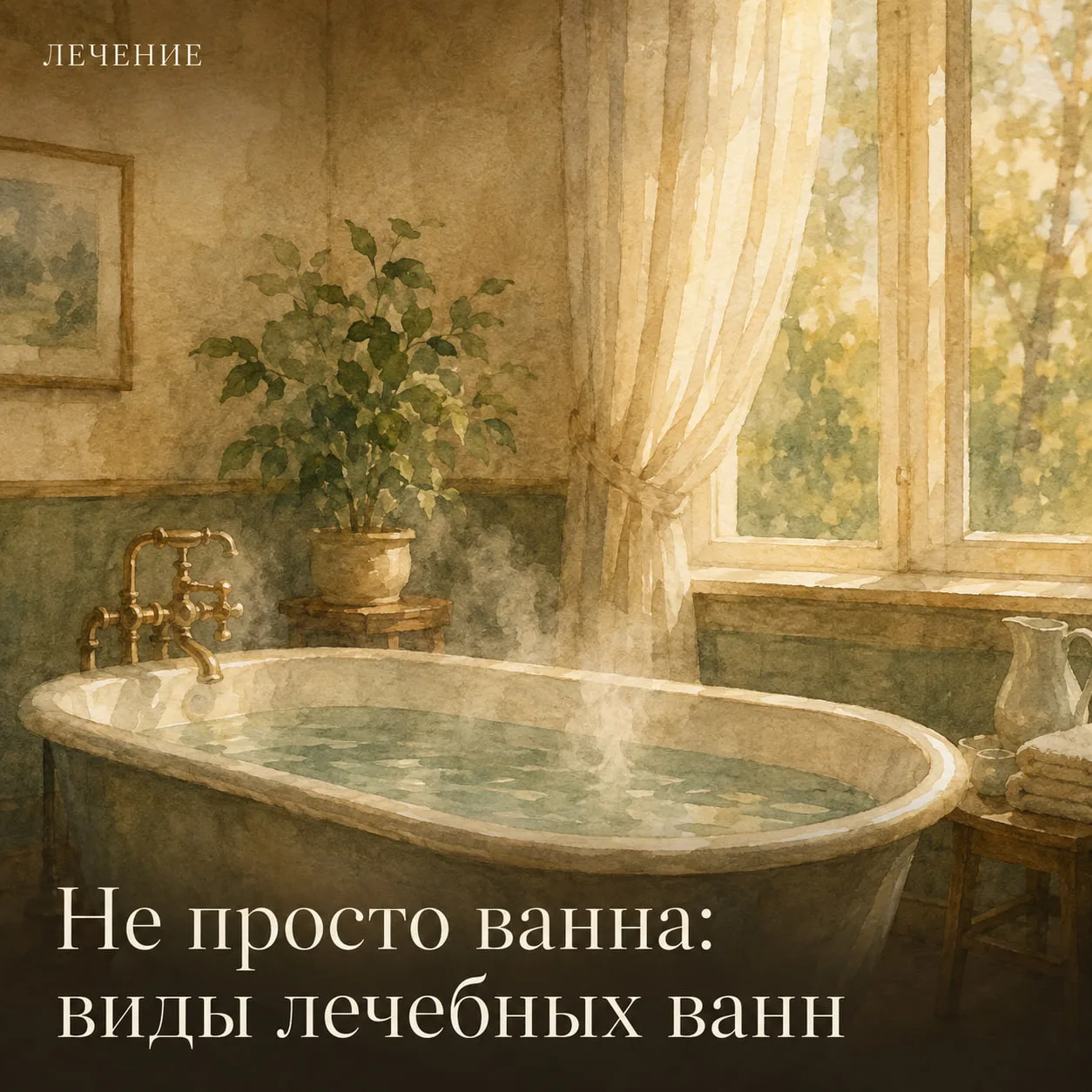 🛁 Не просто ванна: виды лечебных ванн