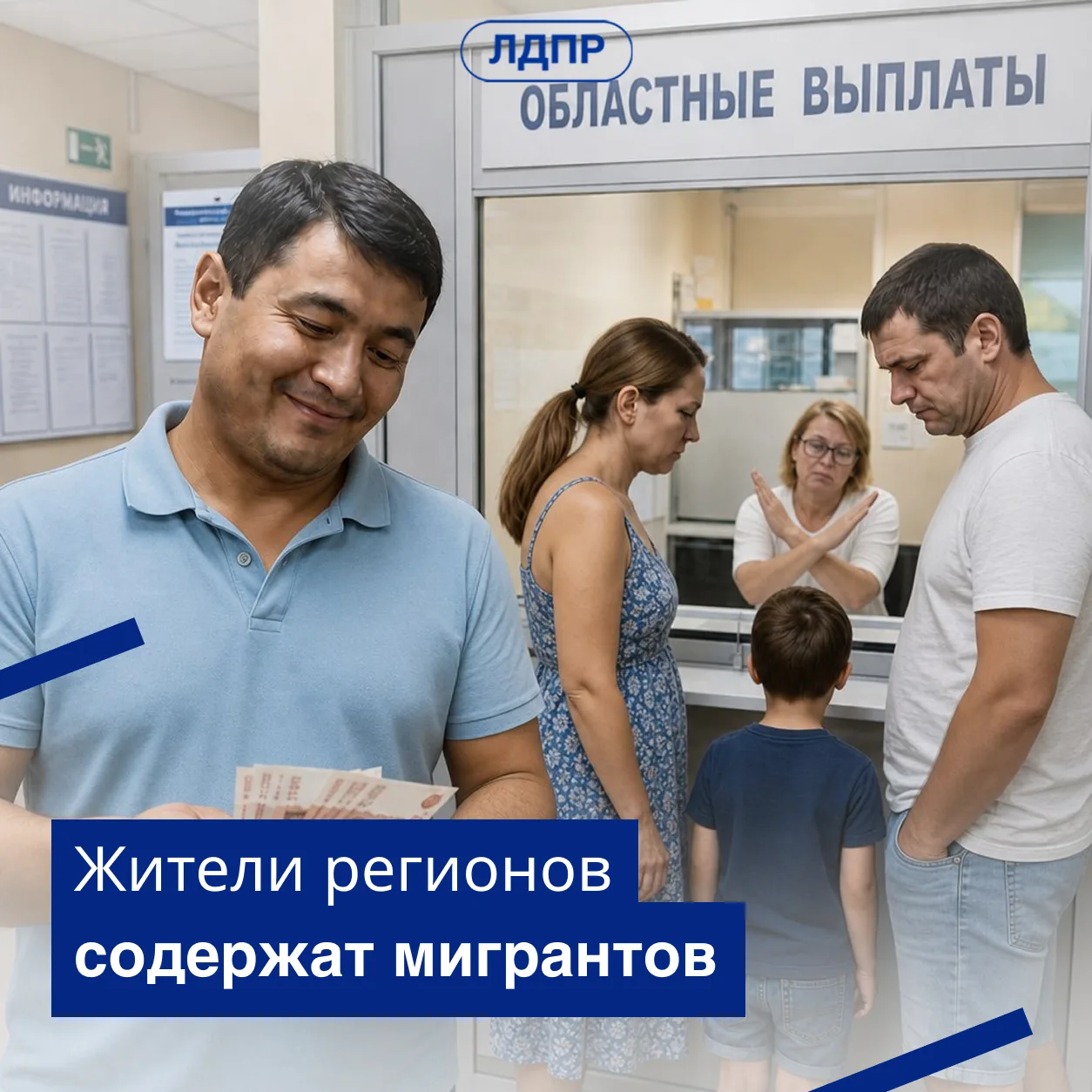 ЛДПР предложила лишить мигрантов региональных выплат в Ленинградской области
