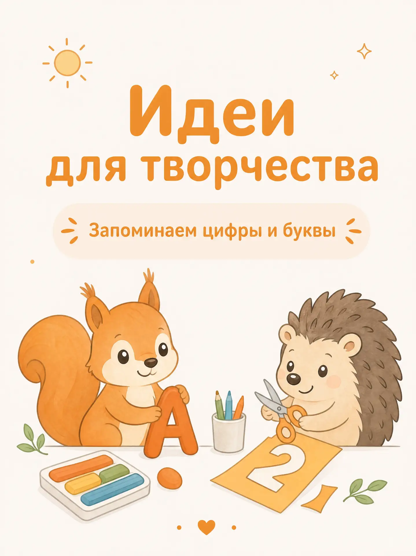 🎨 Идеи для творчества: запоминаем цифры и буквы