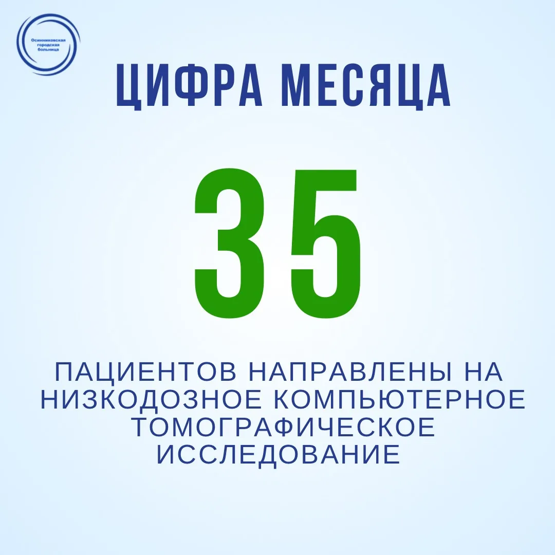 В этом месяце по результатам прохождения флюорографии на первом этапе диспансеризации у...