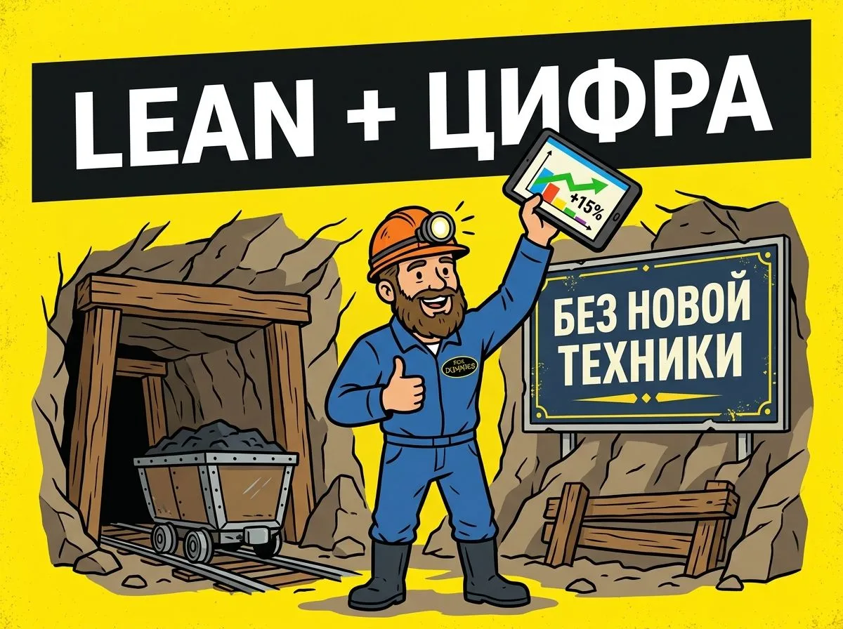 Lean + цифра: как мы выжали +15% производительности на карьере без покупки новой техники