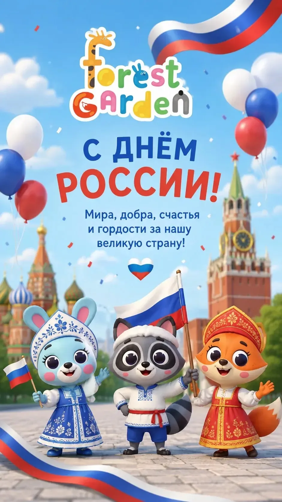 🇷🇺 С Днём России!

Этот праздник напоминает нам о том, как важно беречь добрые традиции, уважать и