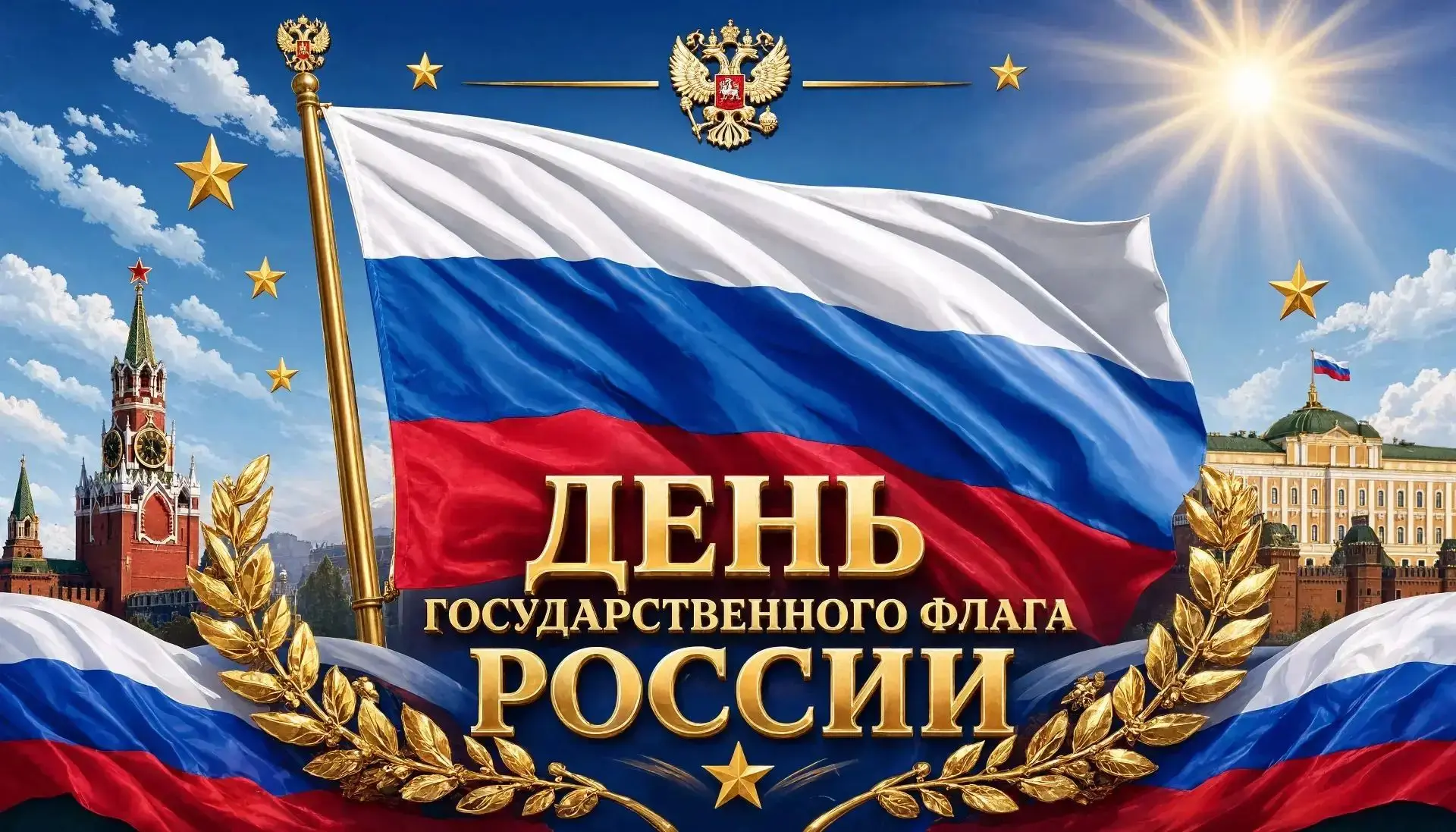 День Государственного флага Российской Федерации!🇷🇺🇷🇺🇷🇺