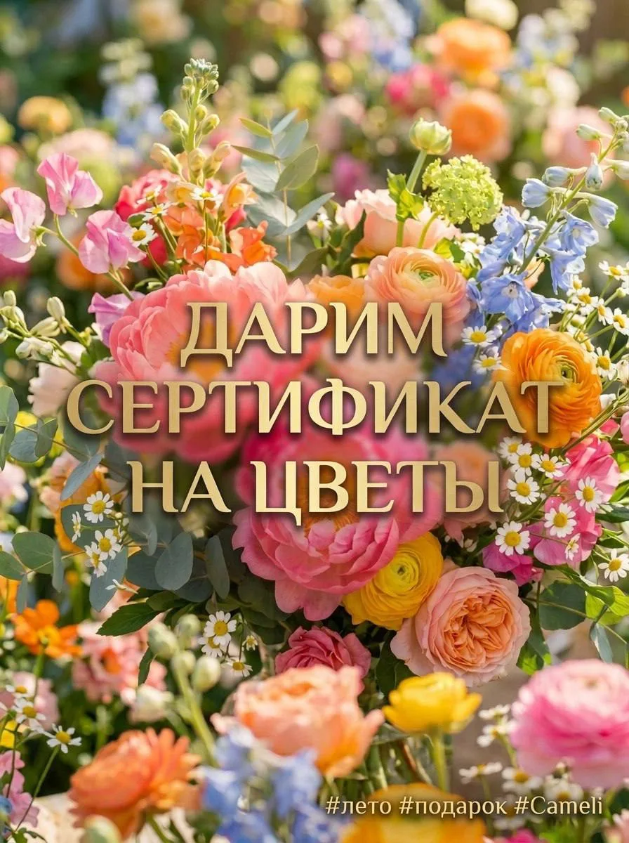 Летний розыгрыш сертификата на цветы 🌸