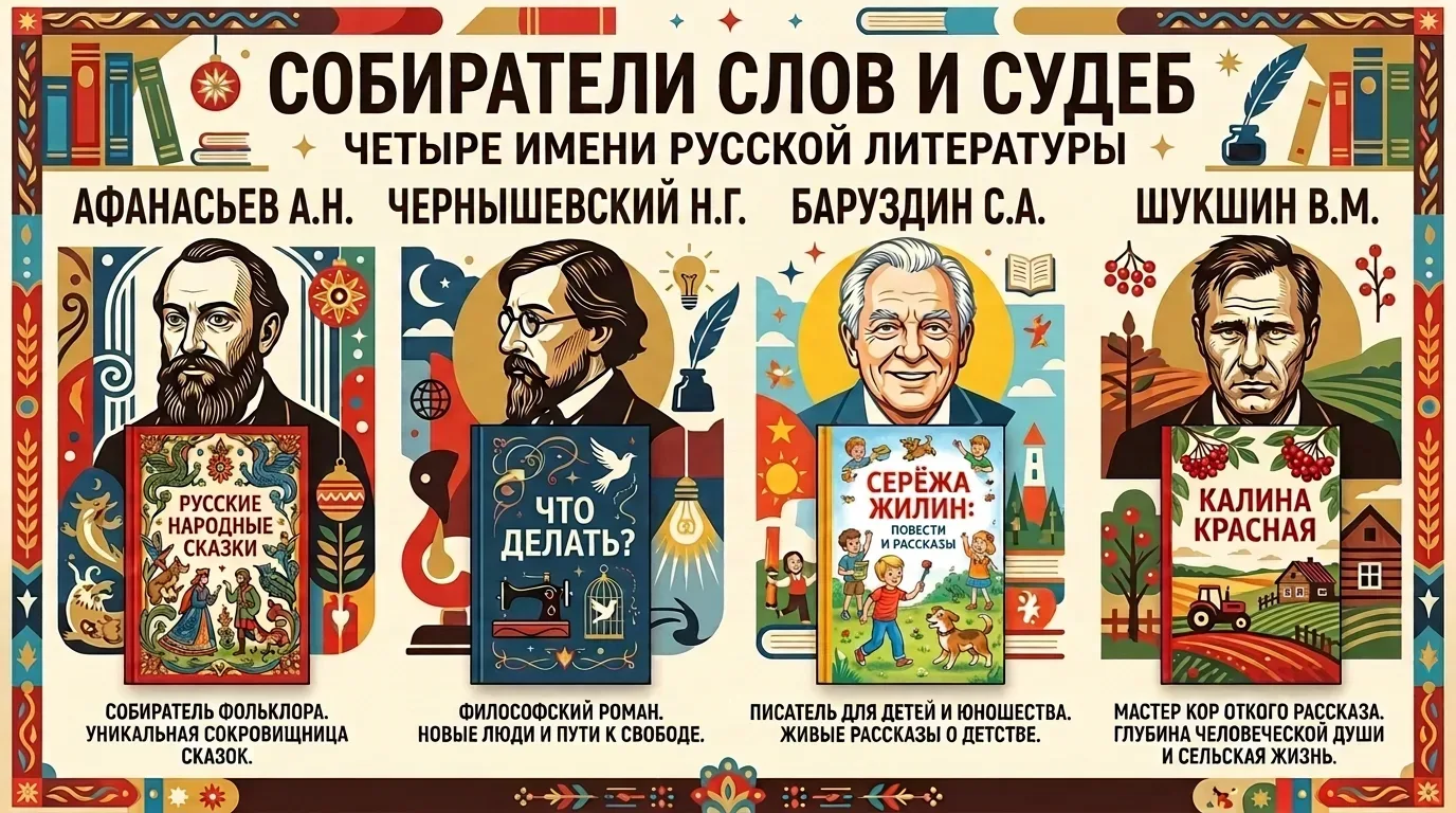 «Собиратели слов и судеб: четыре имени русской литературы»⚖️

В этом году мы отмечаем 200-летие со д