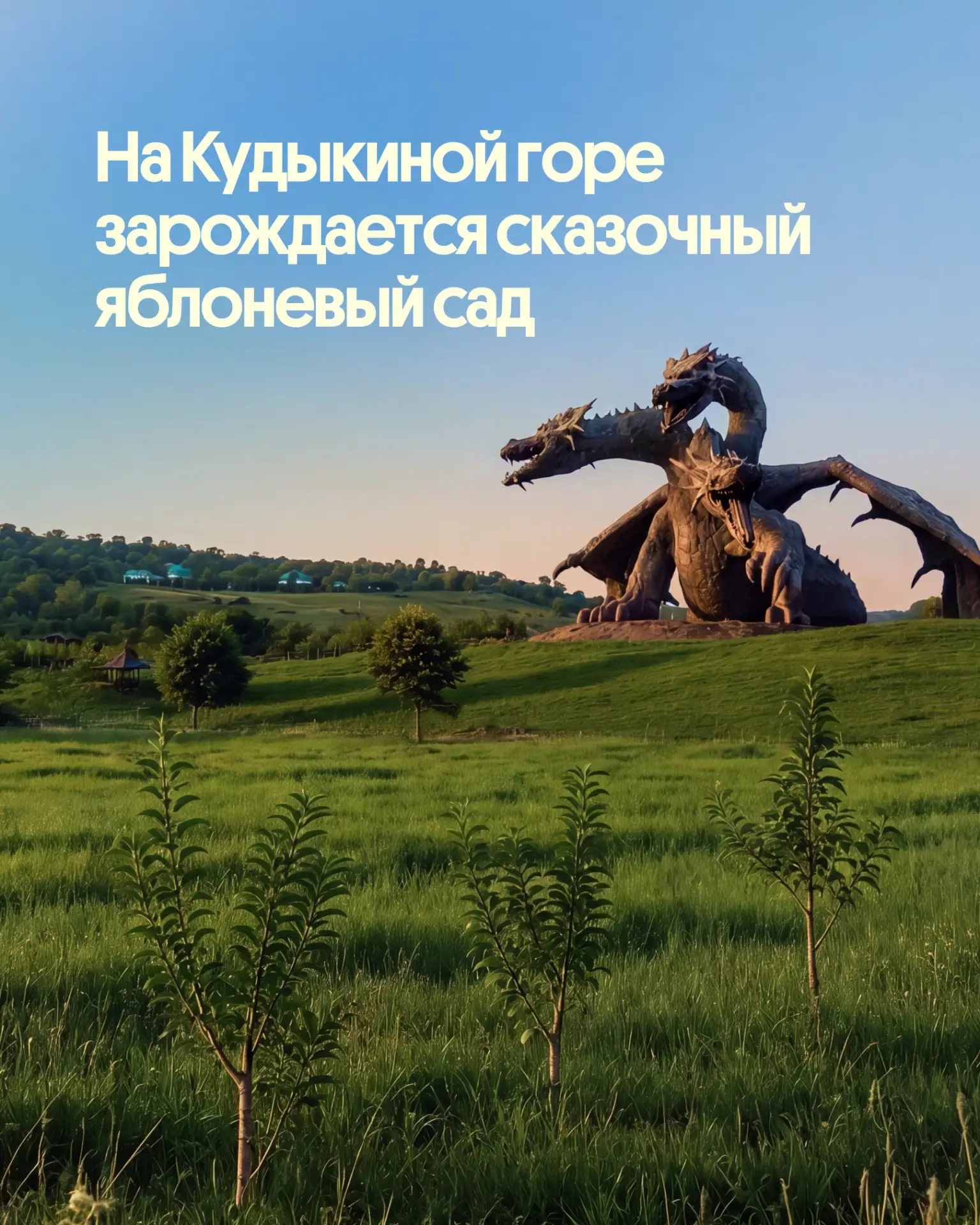 На Кудыкиной горе появился сказочный яблоневый сад 

Для нас это особенный проект. И Кудыкина гора, 