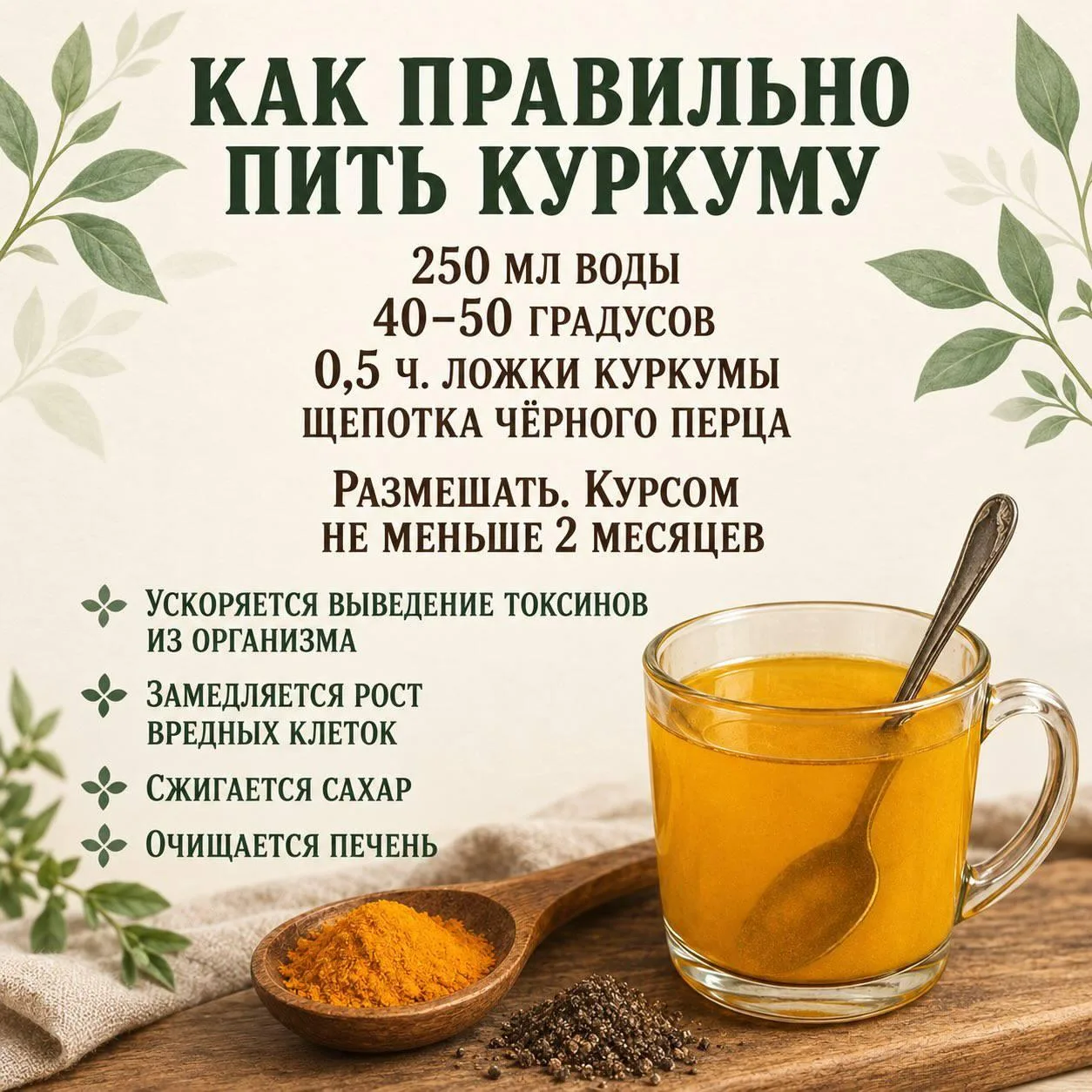 Куркума в рационе: как правильно её употреблять? 🌿