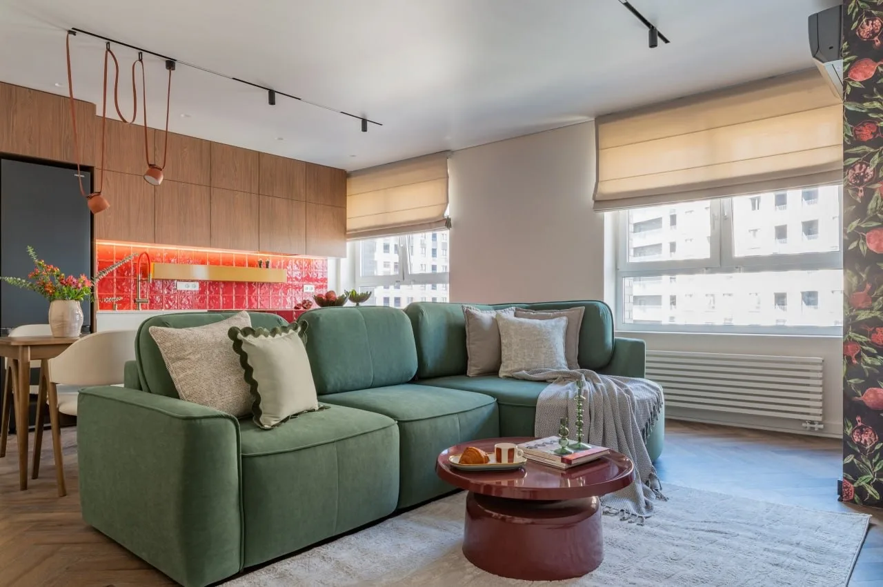 Яркая квартира в стиле эклектика 96,5 м² ❤️‍🔥