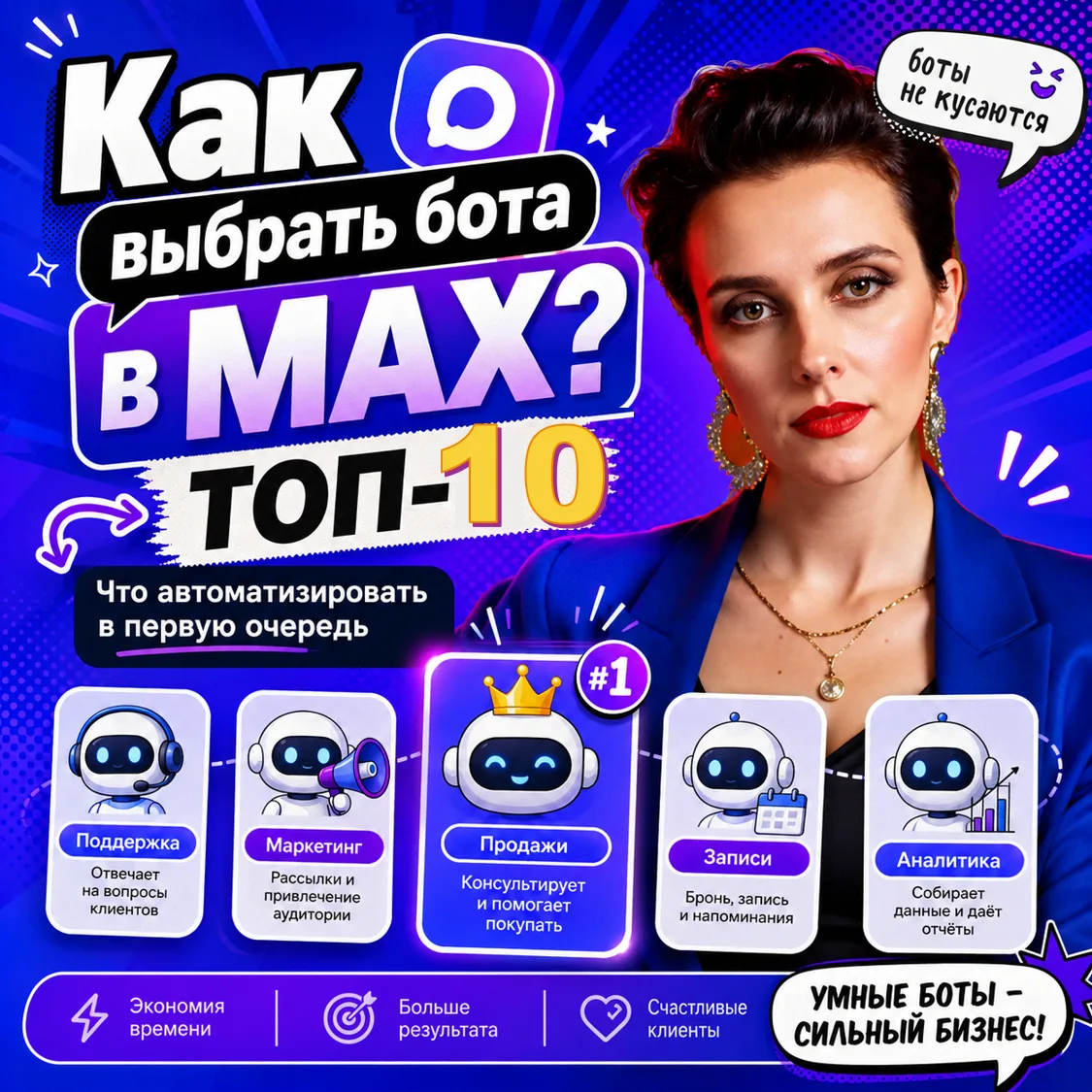 🔥 ТОП-10 ботов для экспертов и админов в МАКСе