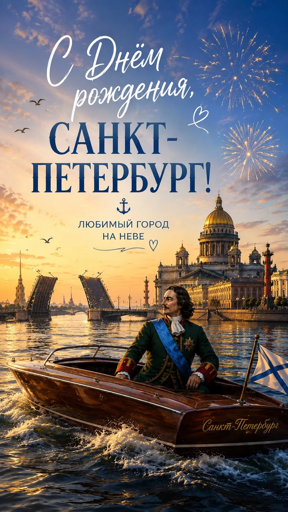 С днем рождения, Санкт-Петербург ⚓️