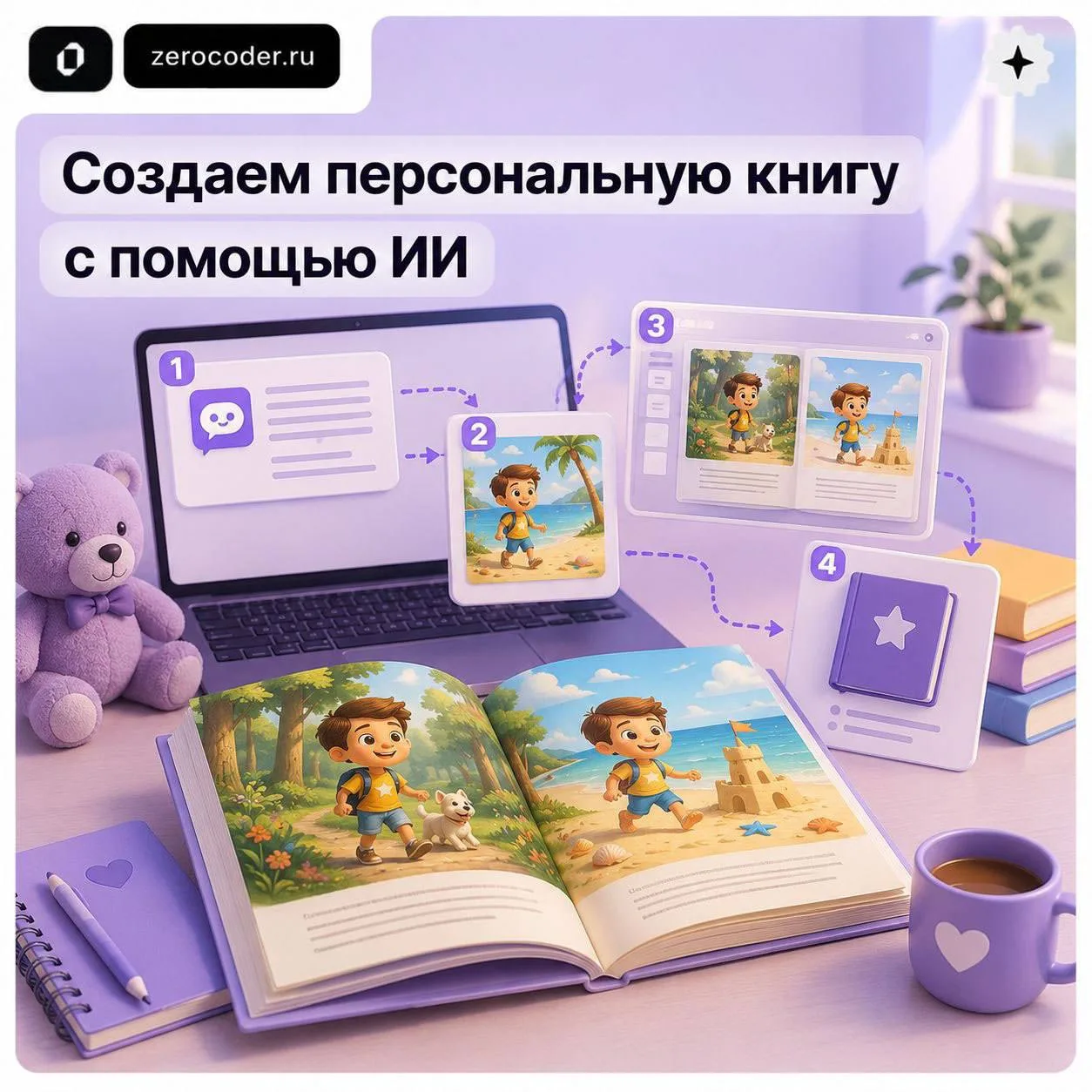 Каникулы начались ☀️

За один вечер можно создать персональную иллюстрированную книгу, где главным г