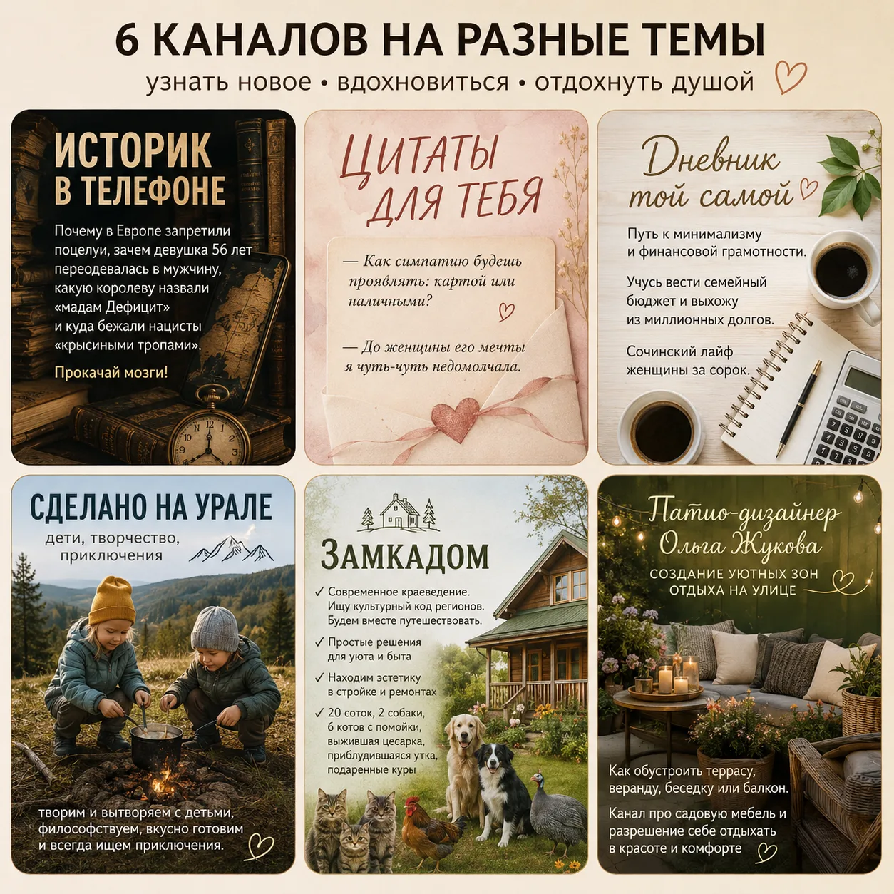 Иногда самые интересные каналы — те, где можно и узнать что-то неожиданное, и подсмотре...