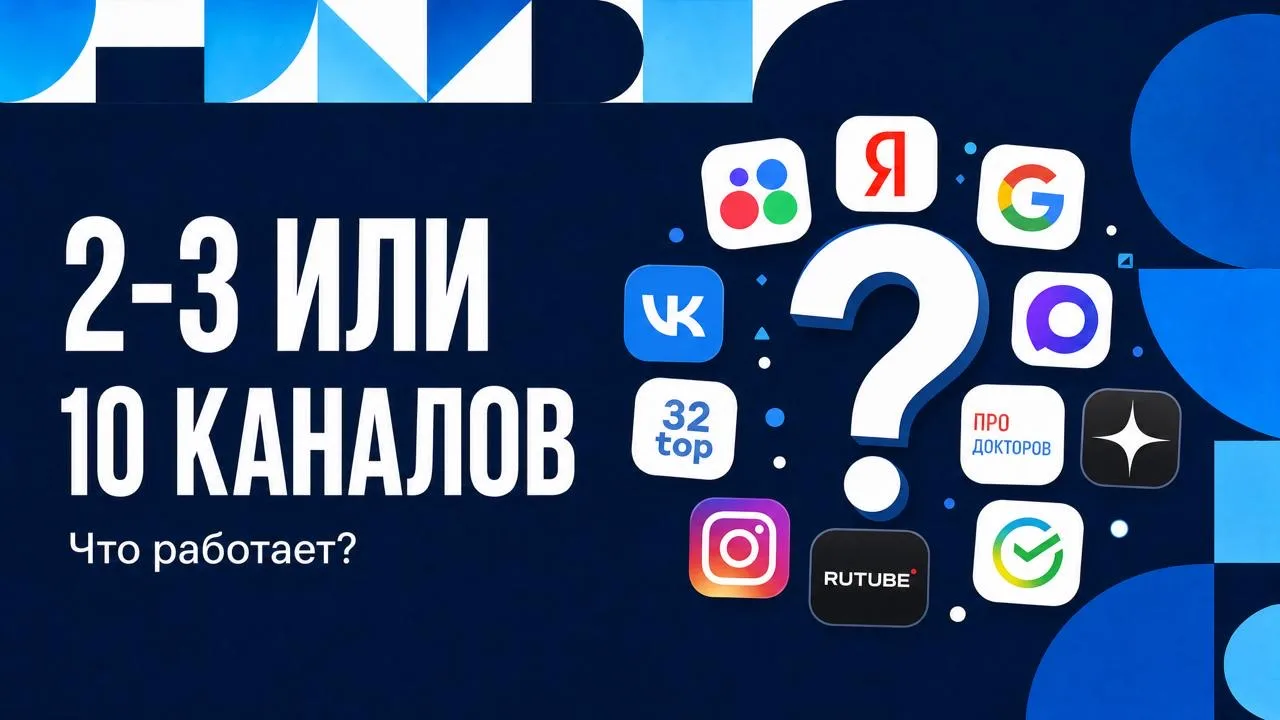 😳 Клиника платит за десять каналов. А пациенты приходят из двух.