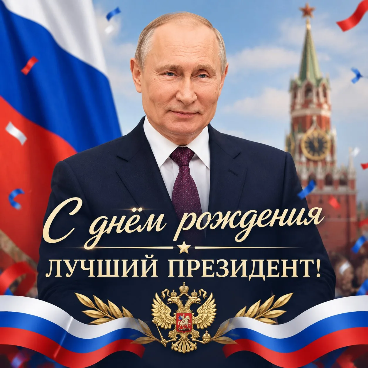 🇷🇺 С днём рождения, Владимир Владимирович!