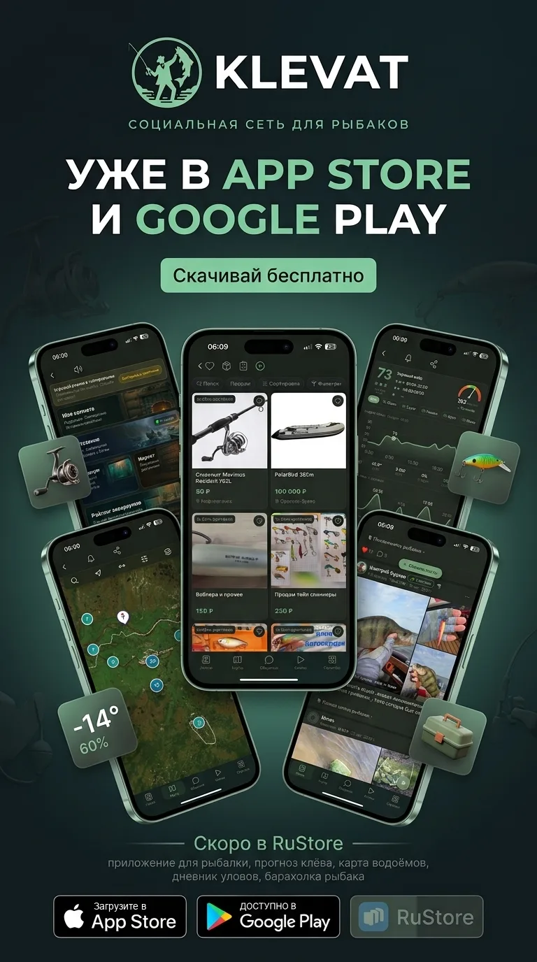 🎣 KLEVAT теперь в App Store и Google Play