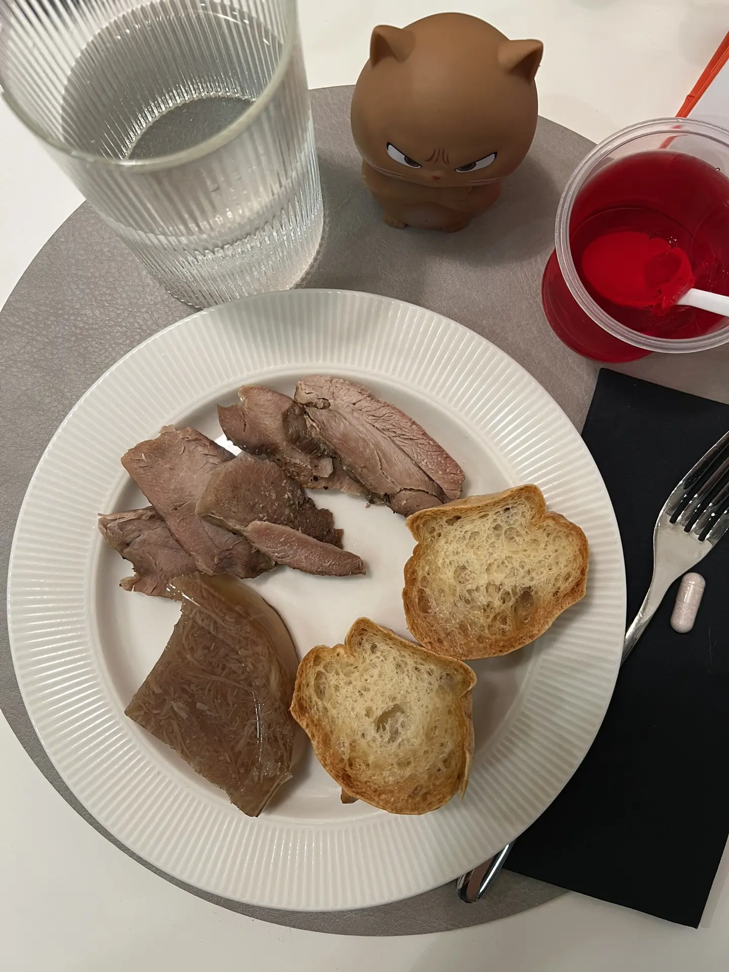 Ужин - холодец Вкус и польза 1/4, индейка духовая, изолятный хлеб, желе из Лавки