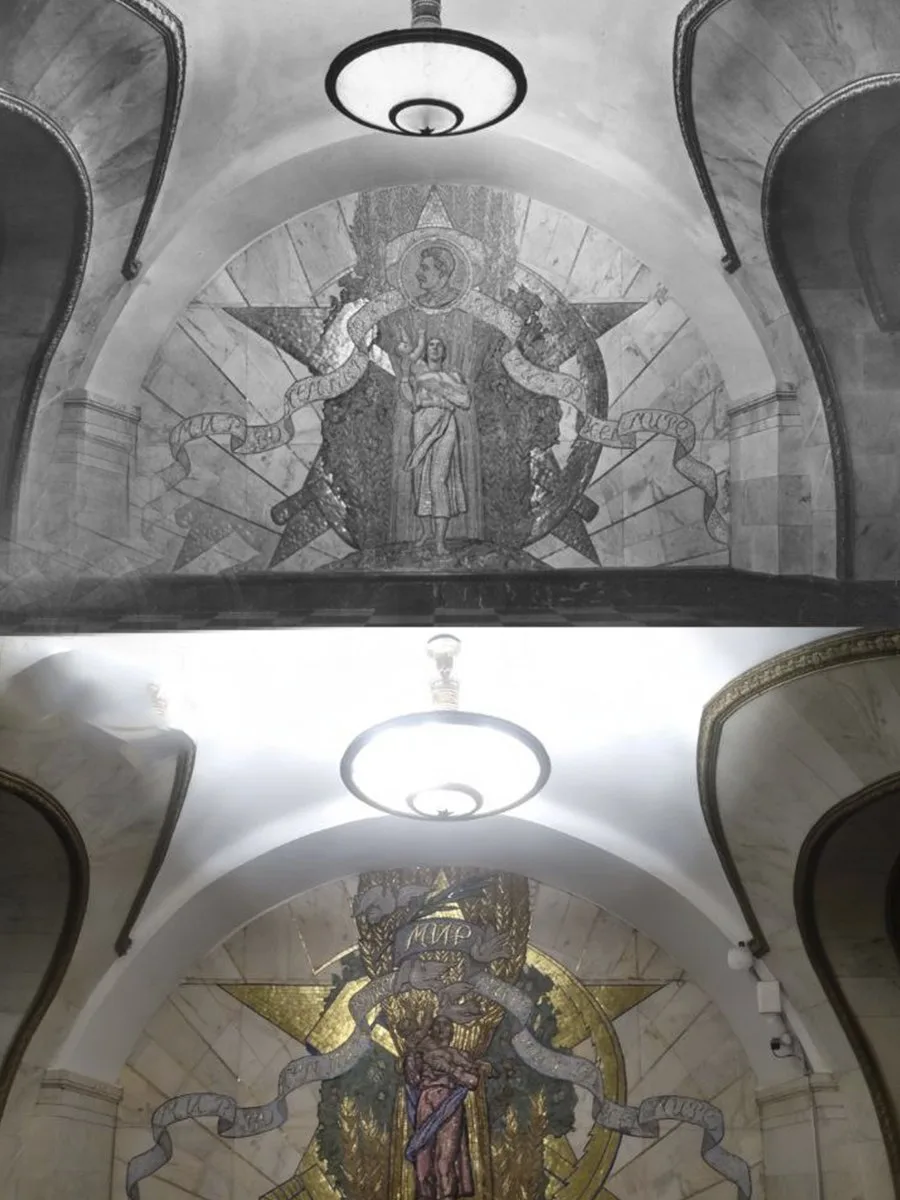 📍Станция метро «Новослободская».