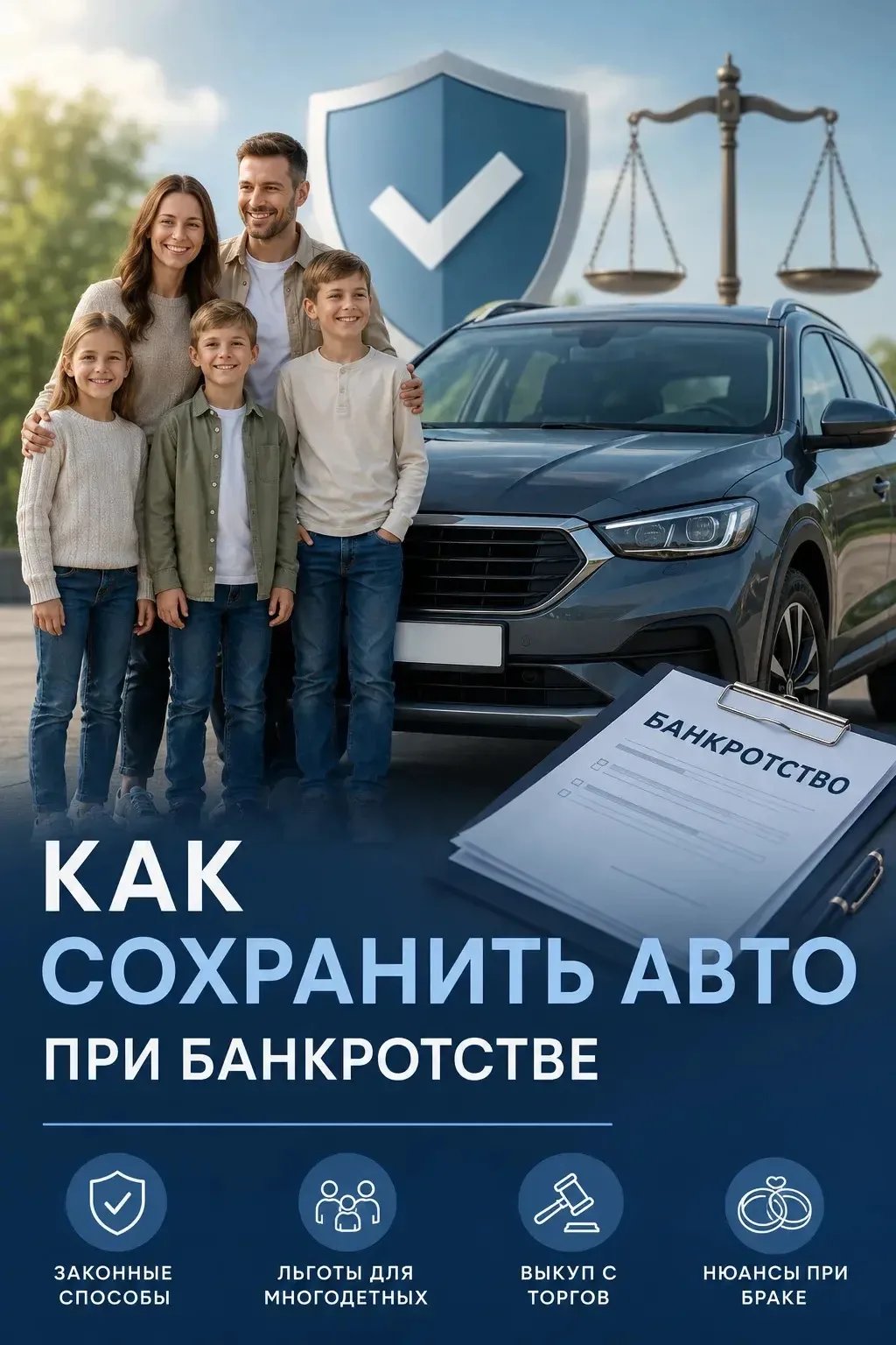 🚘 Все способы сохранить машину при банкротстве