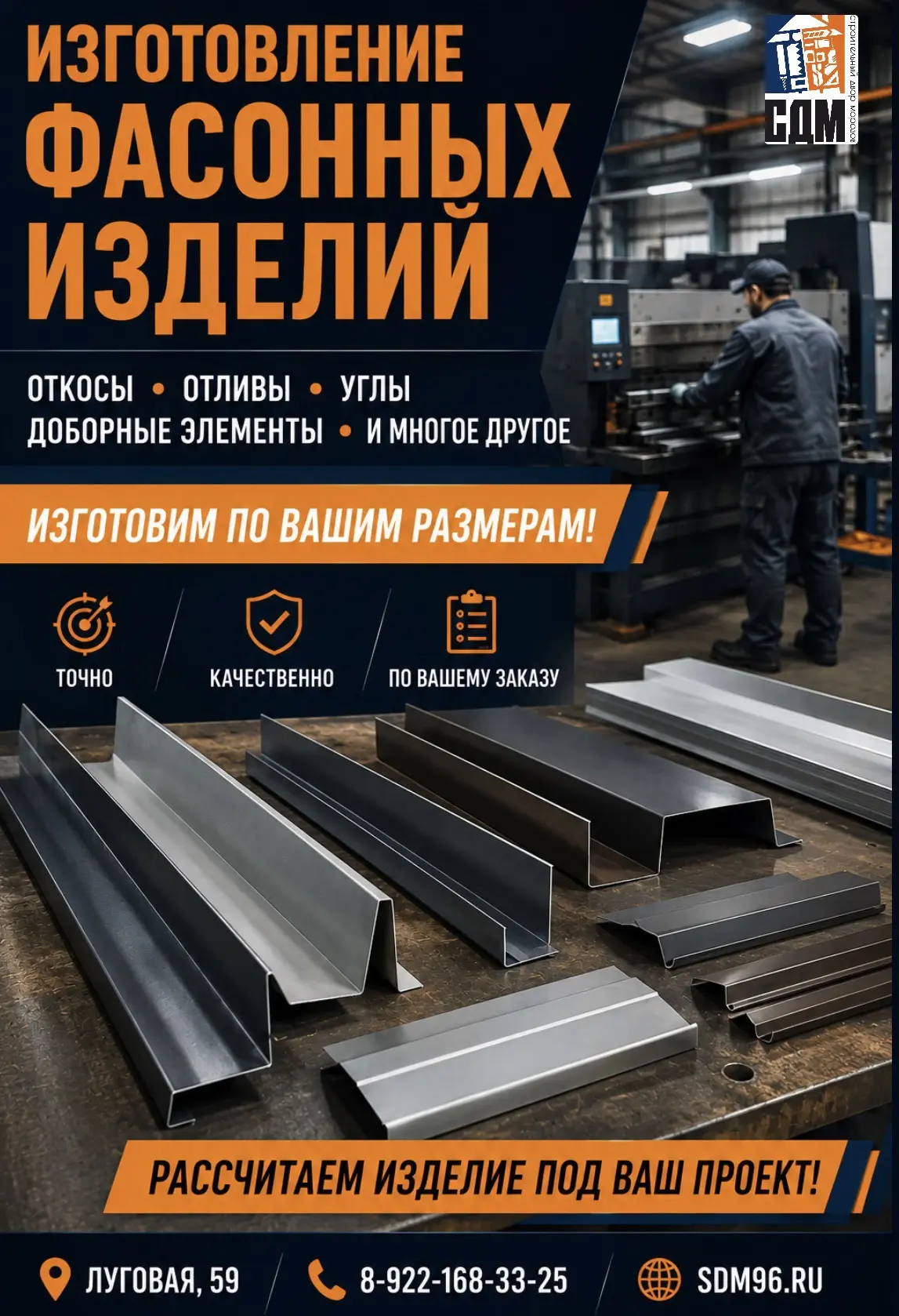 🔧 ИЗГОТОВЛЕНИЕ ФАСОННЫХ ИЗДЕЛИЙ НА ЗАКАЗ В СДМ! 🏠