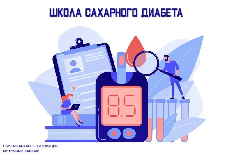 📌 21 мая в Архангельской ЦРБ пройдет "Школа сахарного диабета". Встречу проведет врач-...