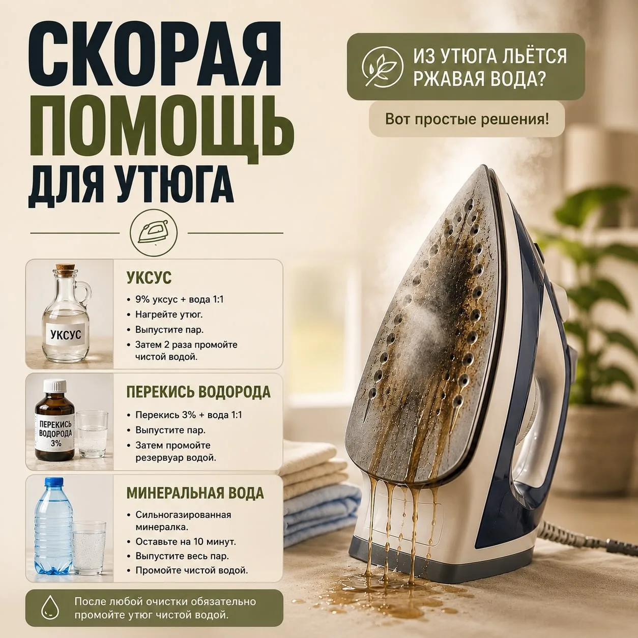 🚨Скорая помощь для вашего утюга