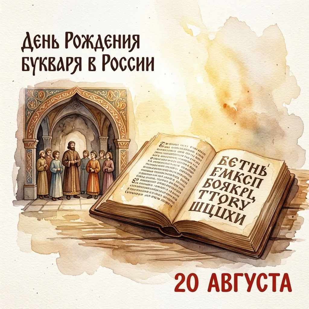 📝20 августа страна отмечает День рождения русского букваря.
