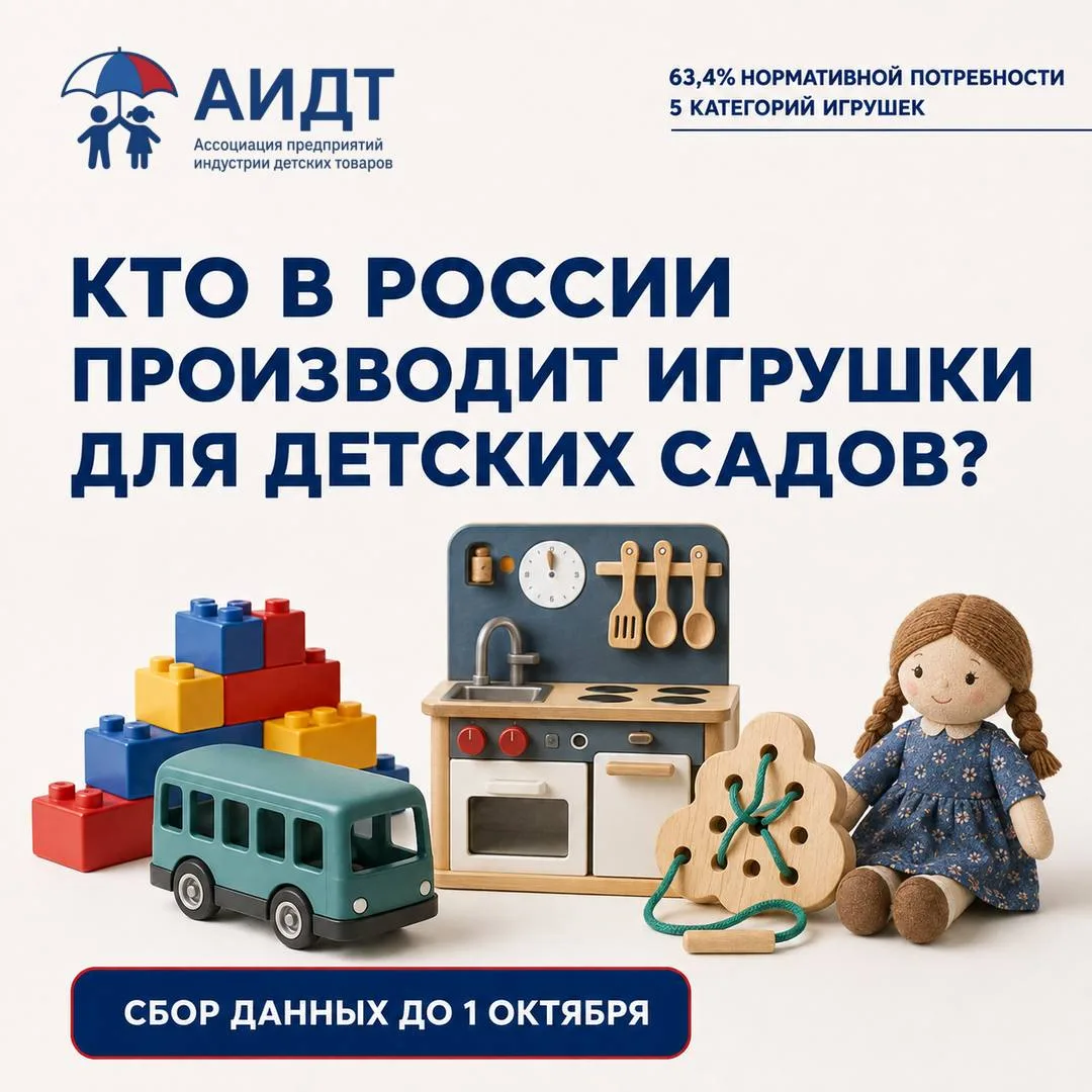 5️⃣ Пять категорий игрушек формируют 63,4% нормативной потребности детских садов
