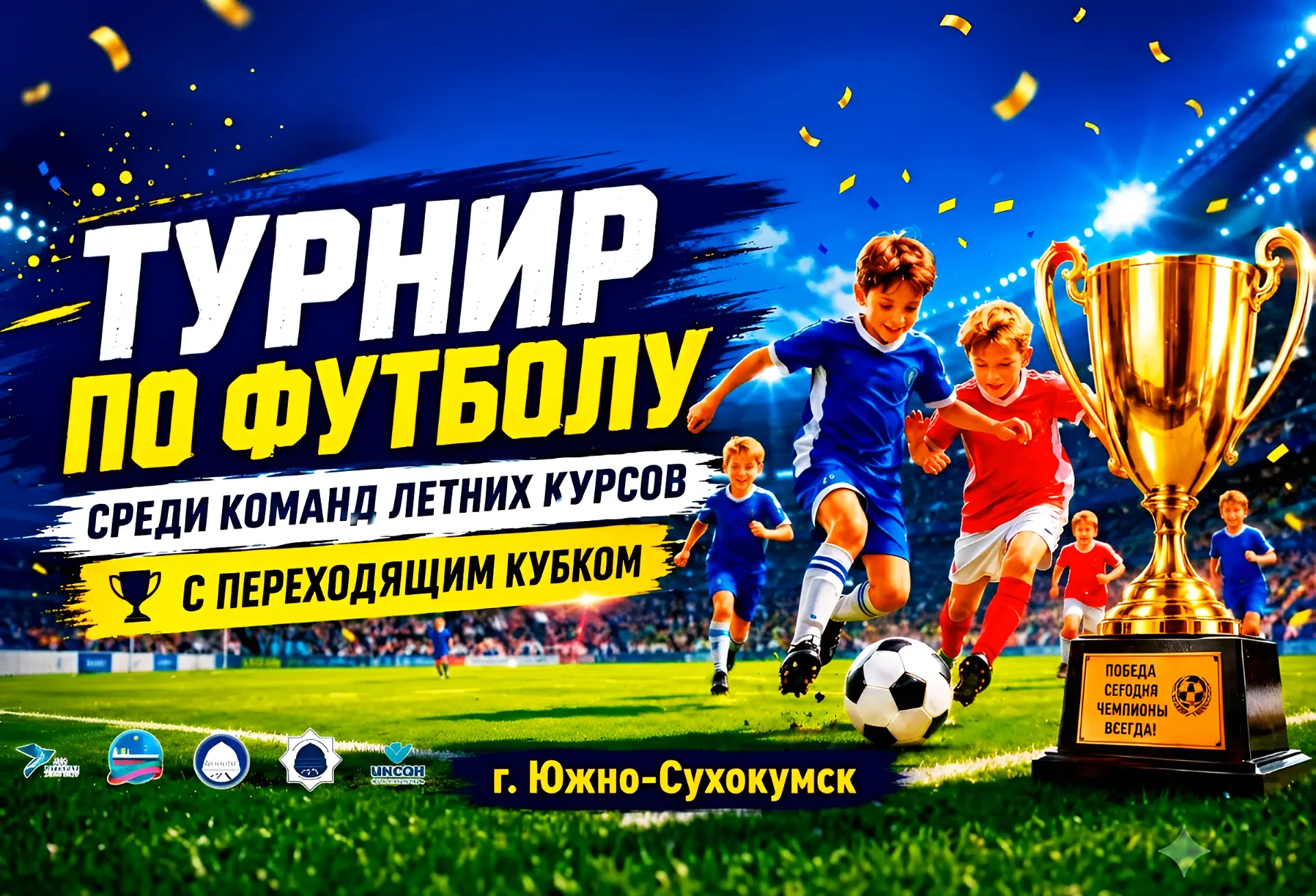 ⚽ Большой детский футбольный праздник в нашем городе!