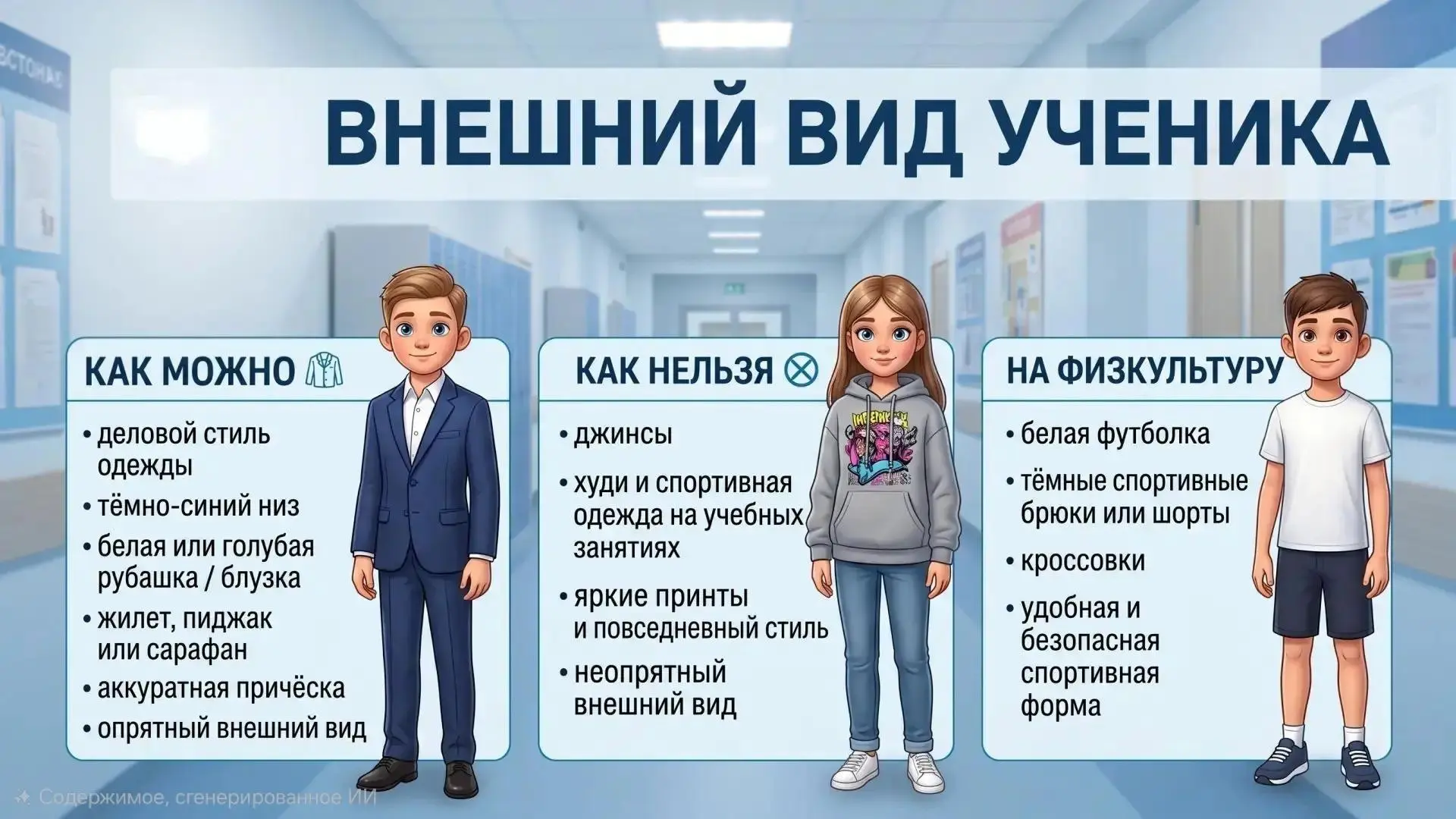 📌 Внешний вид ученика — его визитная карточка