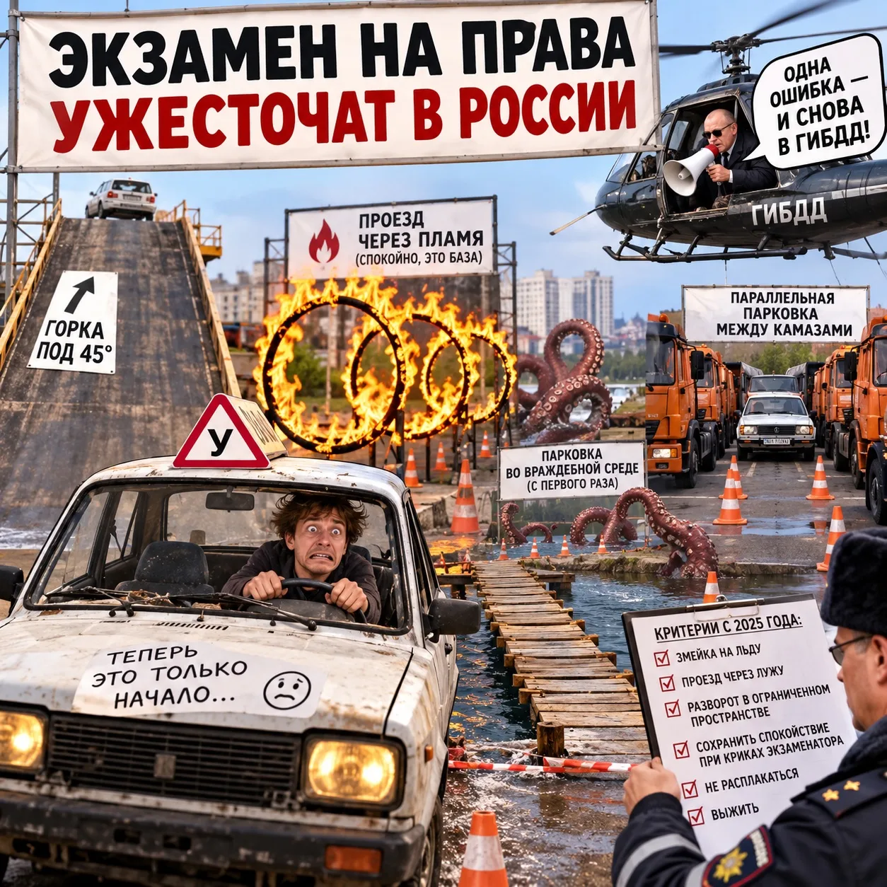 Экзамен на права усложнят в России — теоретическую часть придется сдавать под усиленным...