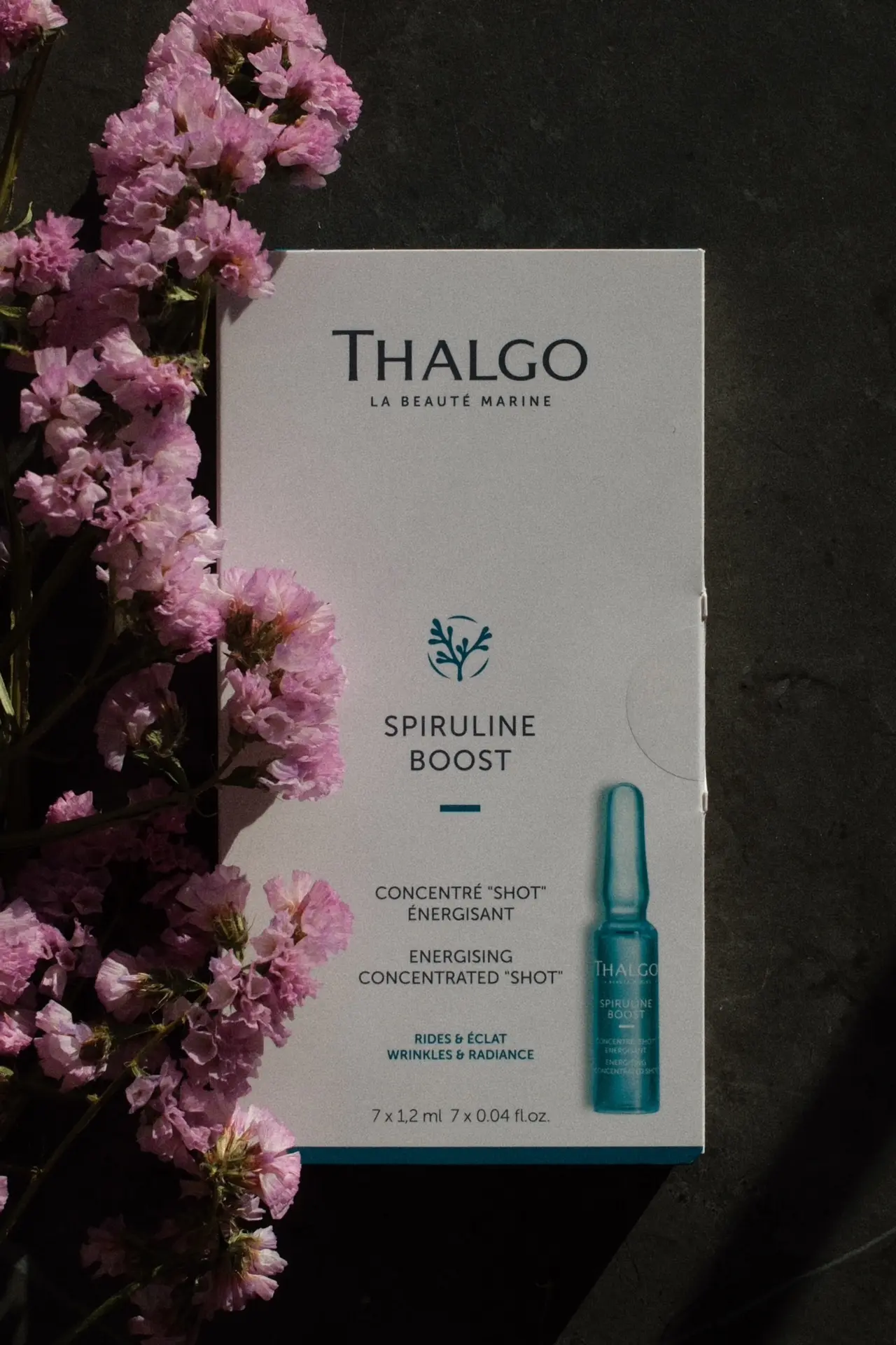 Так, еще что касается кожи, я вам обещала обзор на ампулы Thalgo