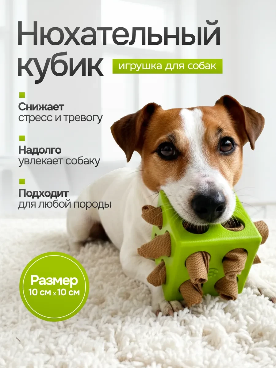 ⚡️ Игрушка для собак интерактивная нюхательный кубик, Fur Bliss
