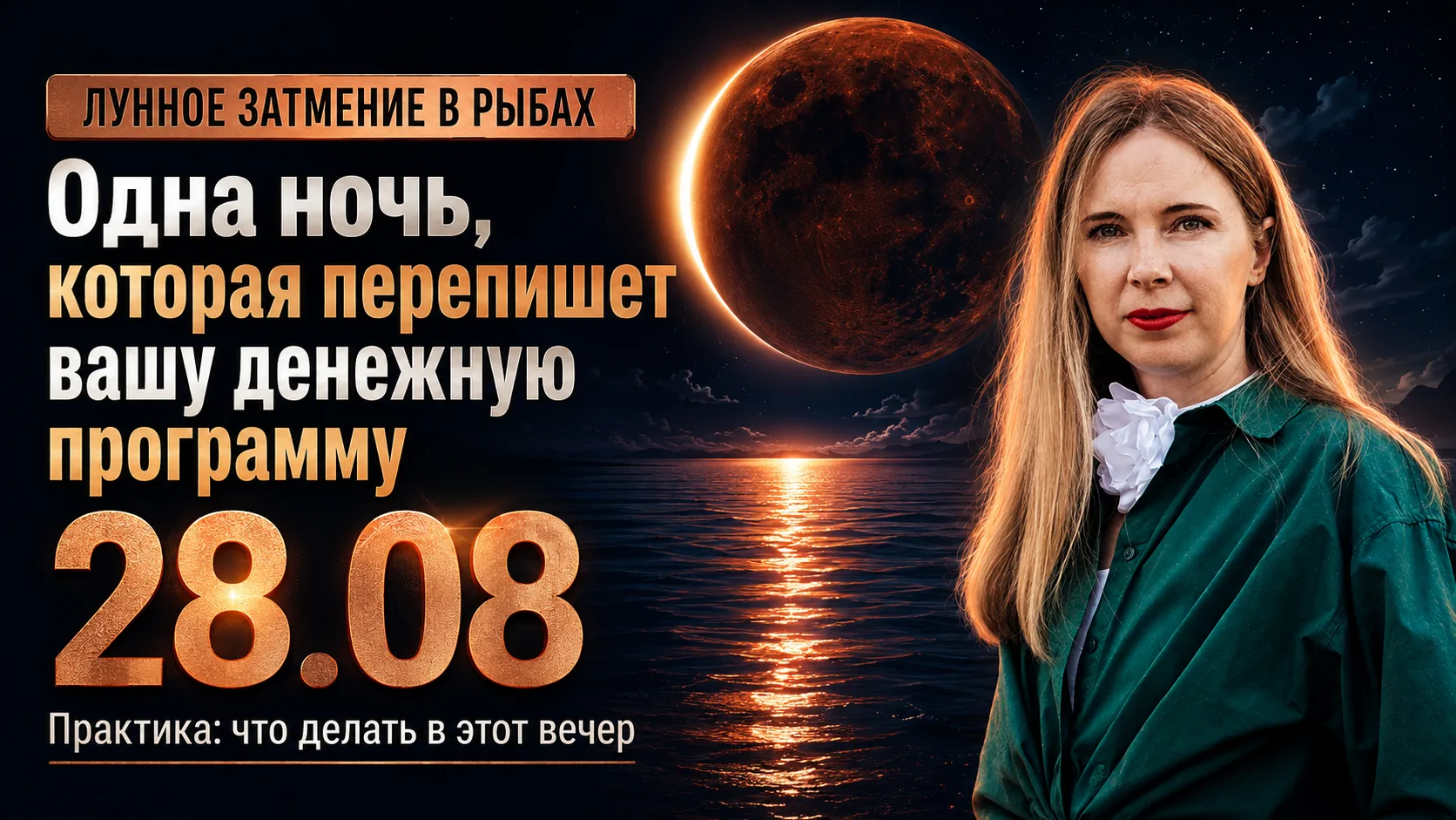 28 августа - лунное затмение в Рыбах. Одна ночь, которая может переписать денежную прог...