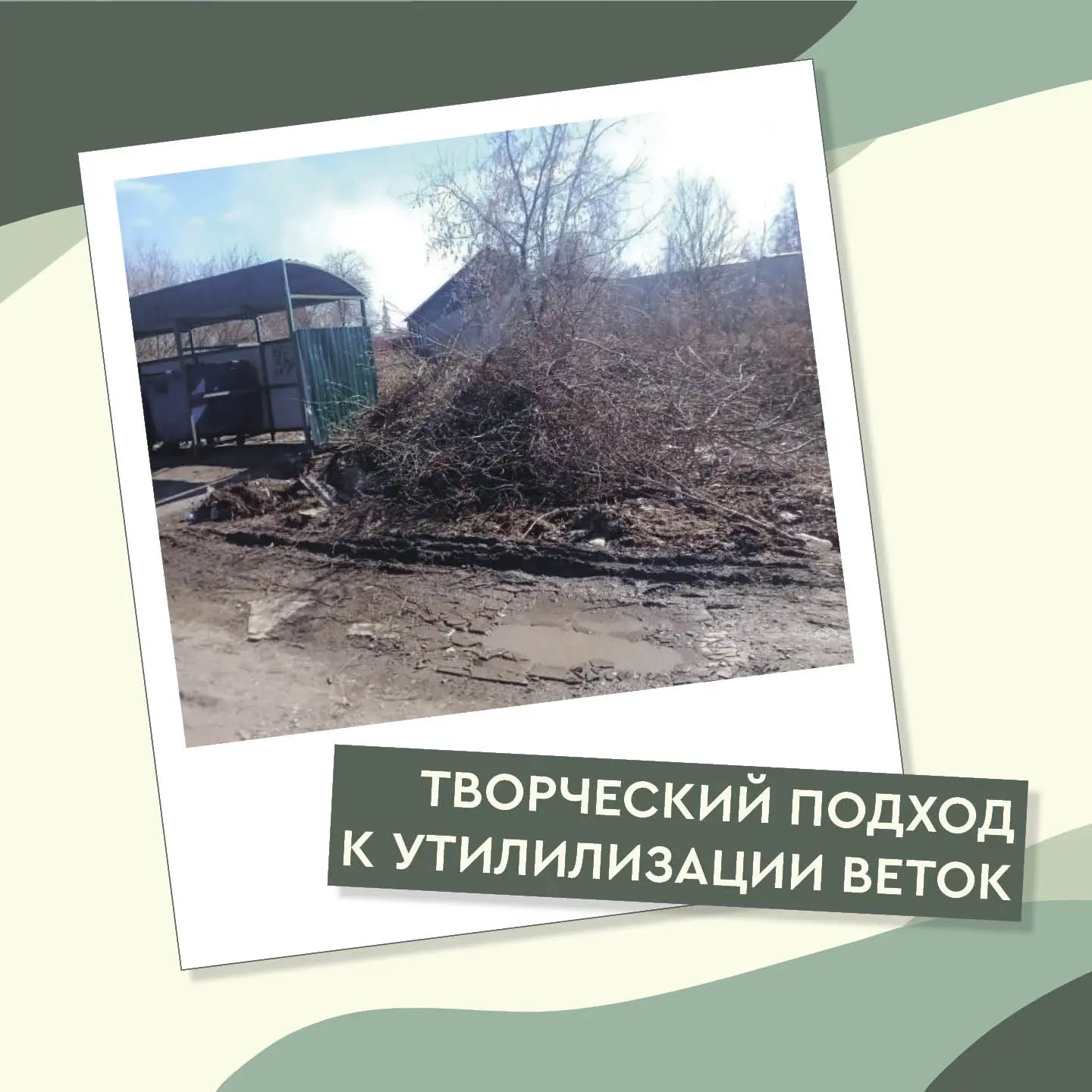 📌Подготовили карточки с примерами полезного применения веток на приусадебных участках ...