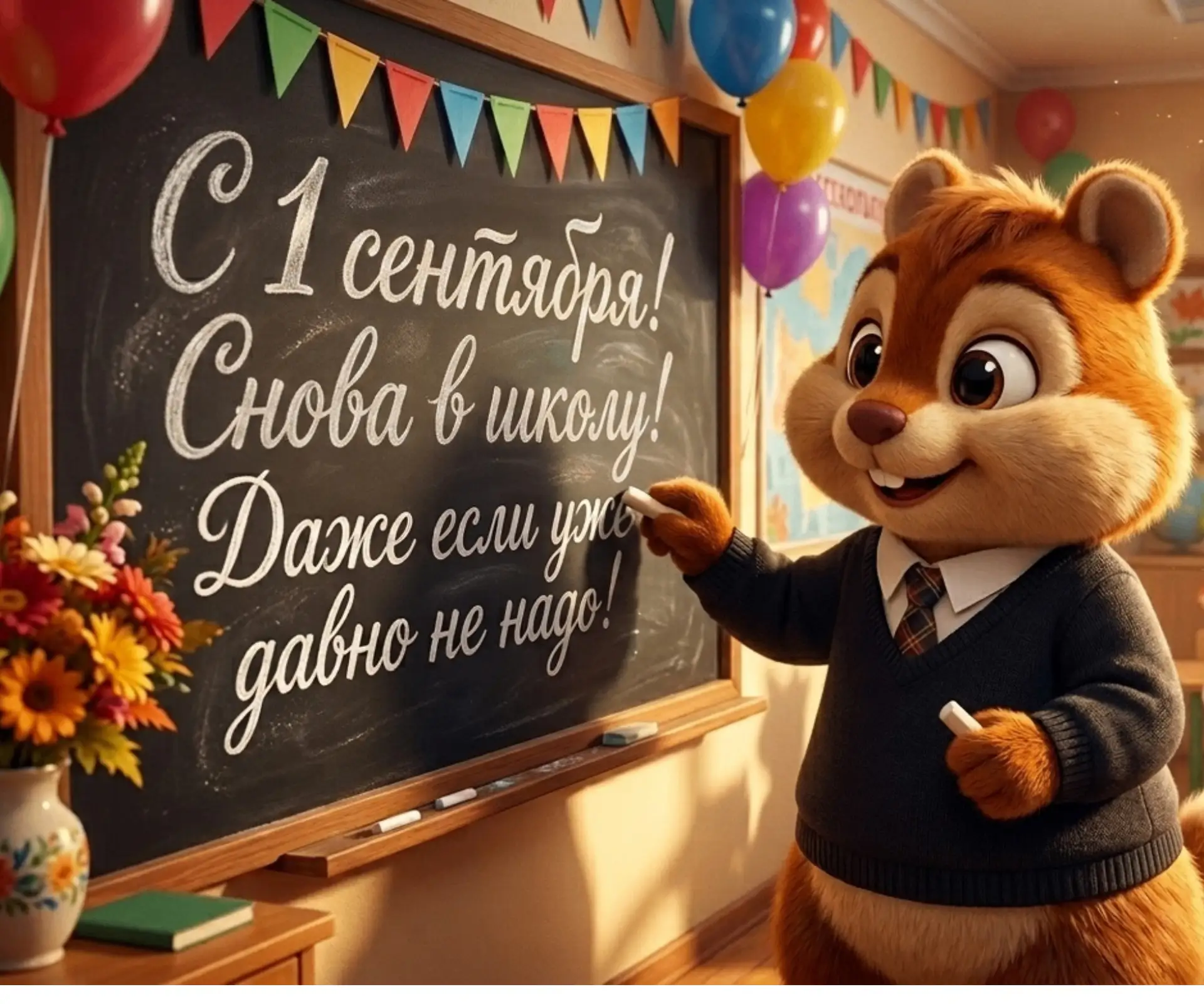 🎉 С 1 Сентября, дорогие мальчики, девочки и наши стойкие родители! 🎉