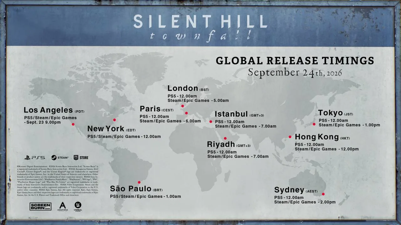‼️ Silent Hill: Townfall выйдет на ПК 24 сентября в 7 утра по Москве