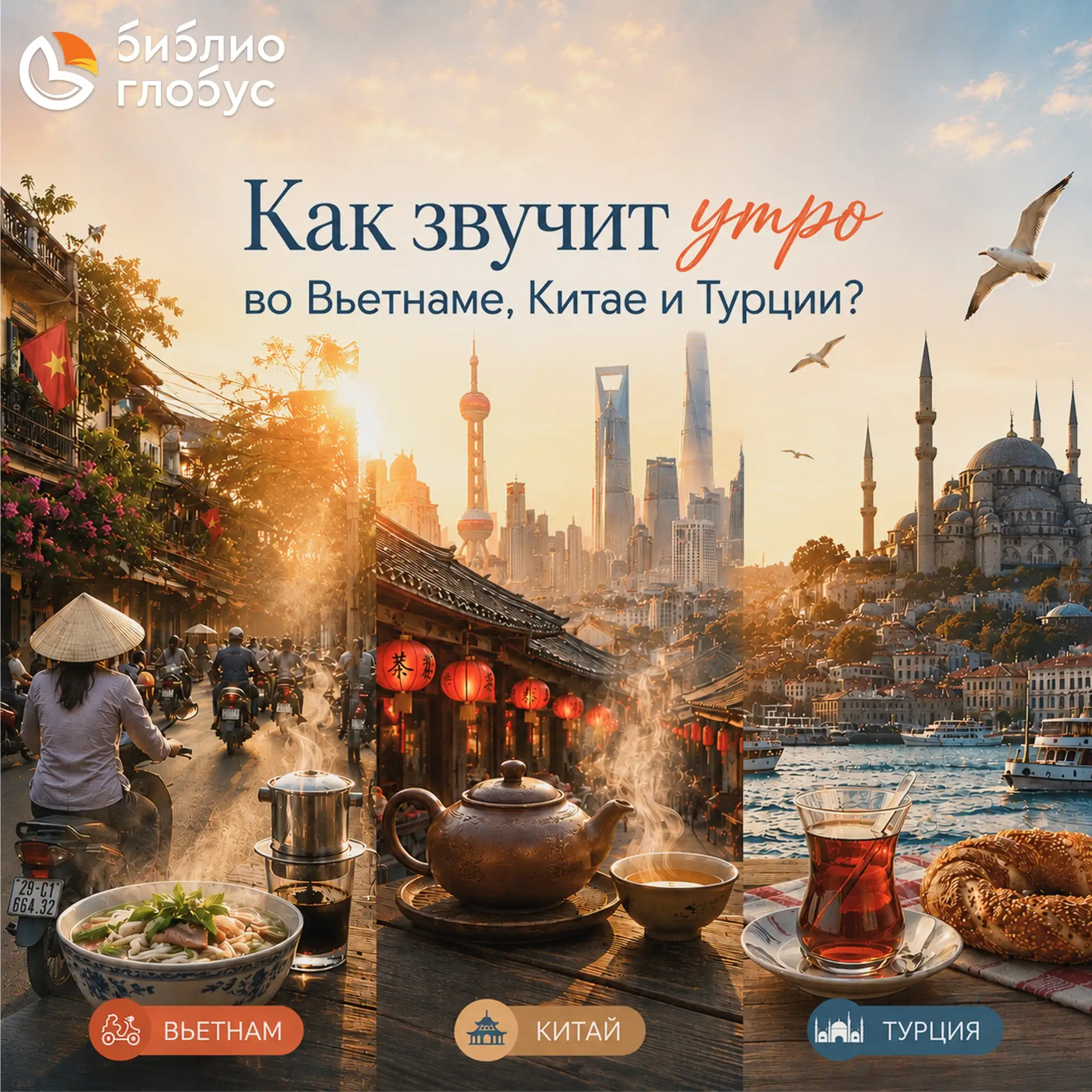 ☕️ Утренние ритуалы — это то, что объединяет людей по всему миру.