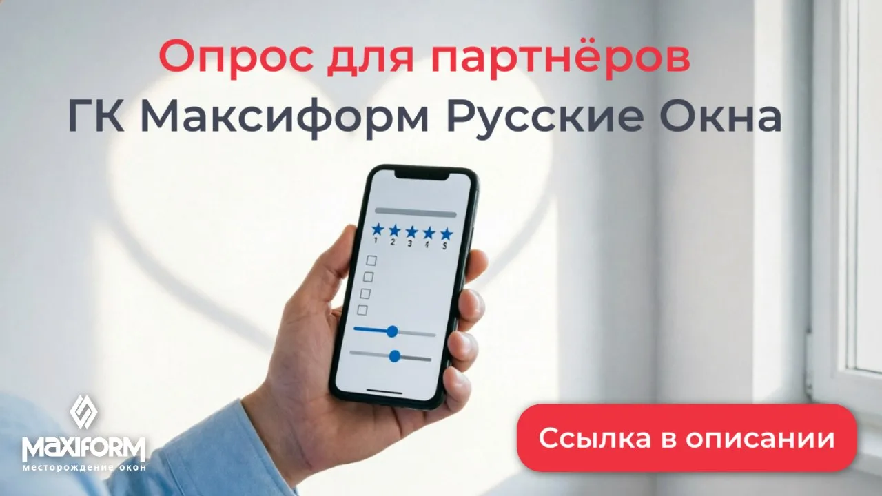 🤝 Опрос для партнёров ГК Максиформ Русские Окна
