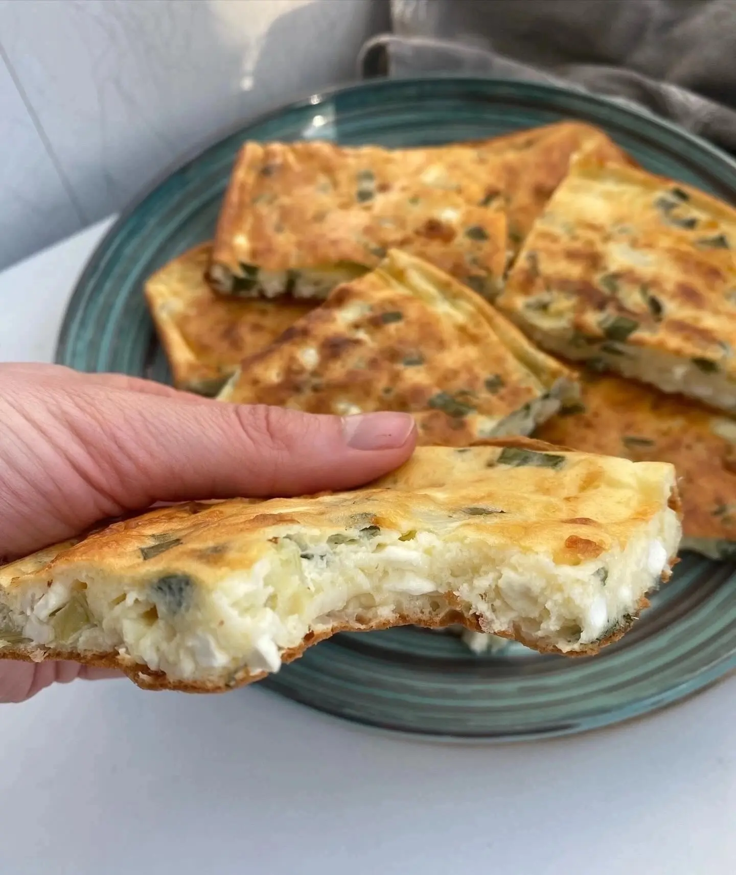 🥧 Заливной пирог с творогом и сыром
