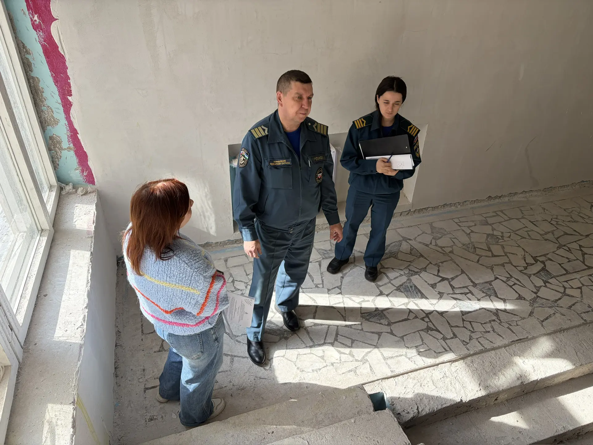 Встреча с Управлением пожарной охраны г. Уфы: обеспечиваем безопасность школы на этапе капремонта  В