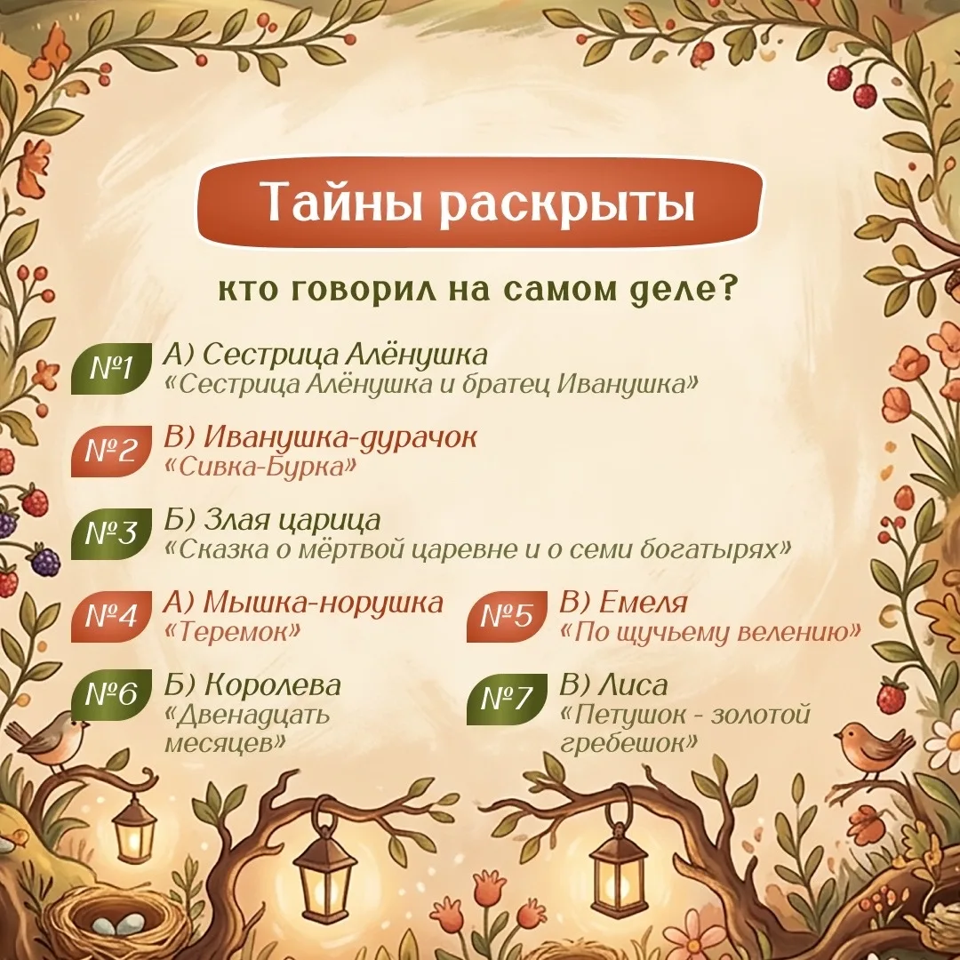 Раскрытие тайны викторины! Вы угадали всех персонажей? 🤗🪄✨