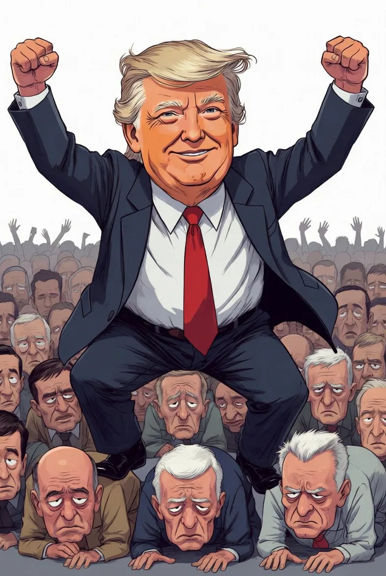 😬 У Трампа колпак похоже совсем потек 🤷‍♂️ 

«Я сделал для вас больше, чем ваши родители. Я лучше 