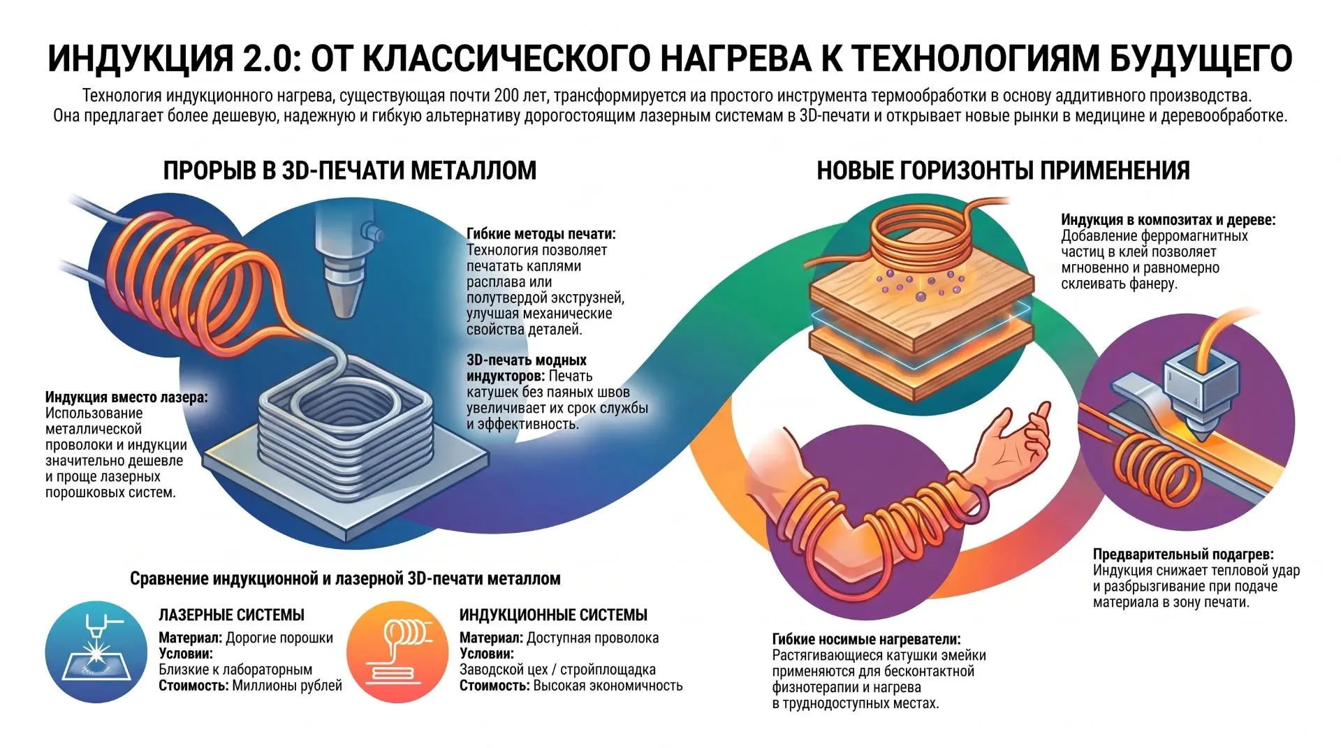 Индукционному нагреву почти 200 лет. С 1831 года, когда Фарадей открыл электромагнитную индукцию, эт